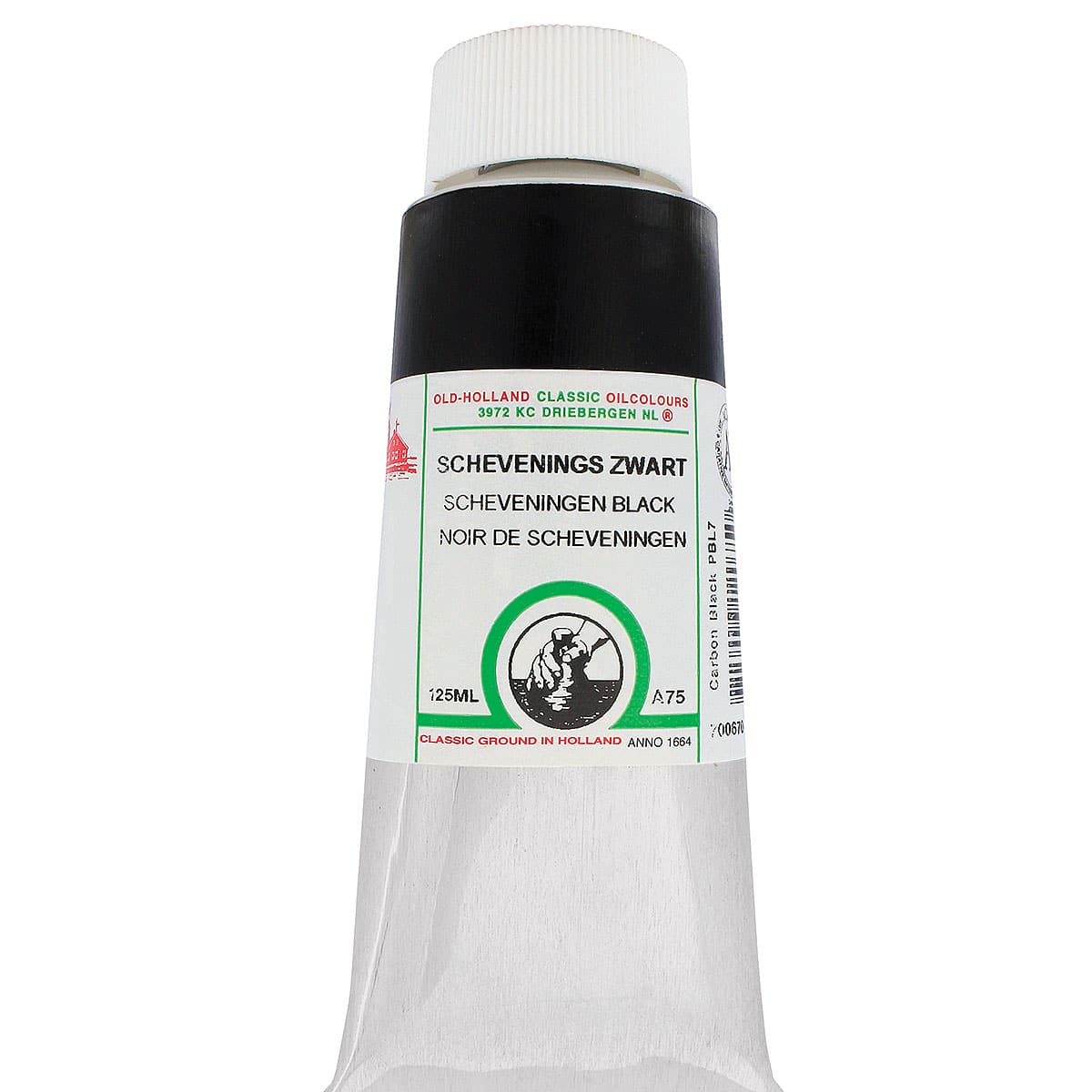 Old Holland Classic Oil Color - Scheveningen Intense Black, 125 ml tube