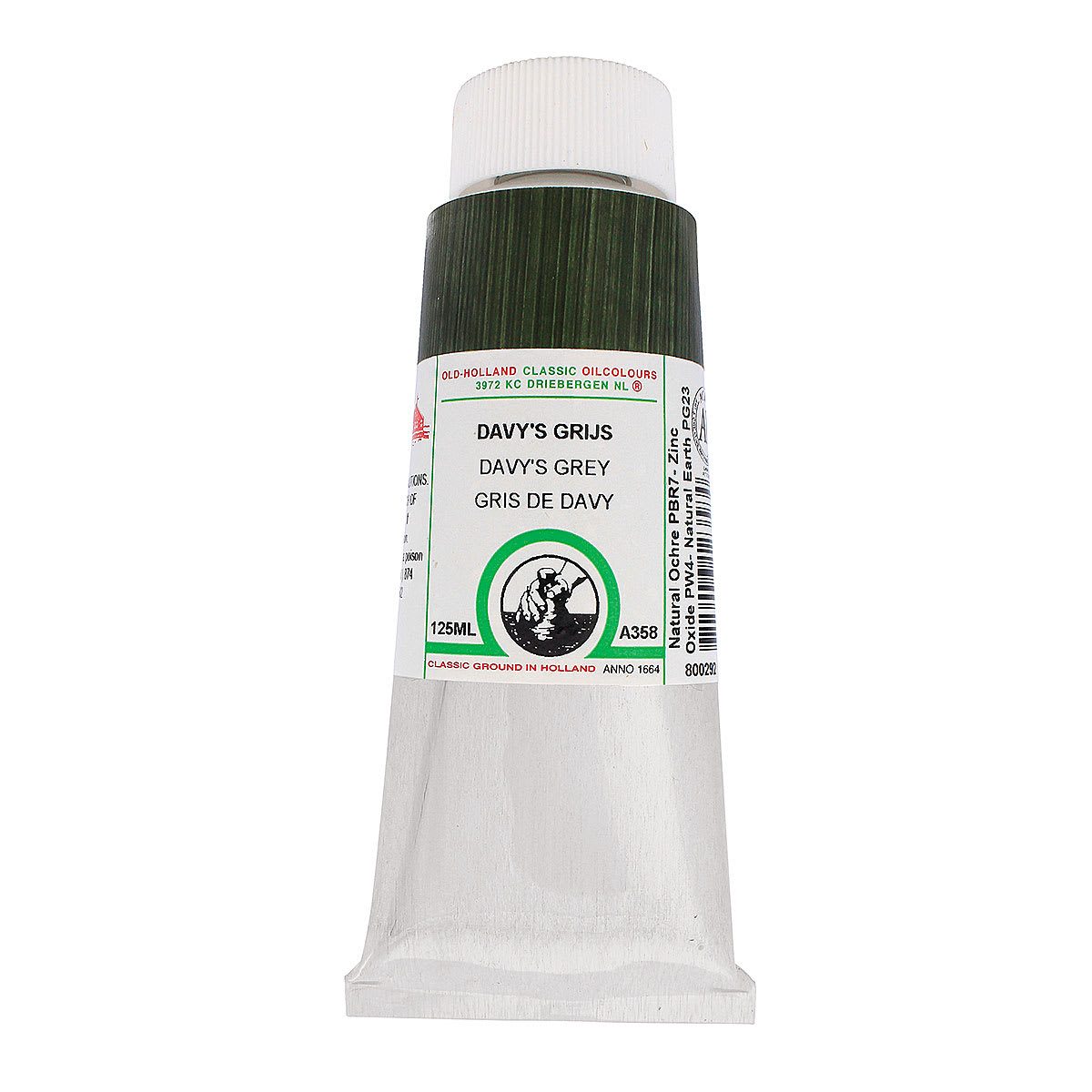 Old Holland Classic Oil Color - Davy's Grey, 125 ml tube