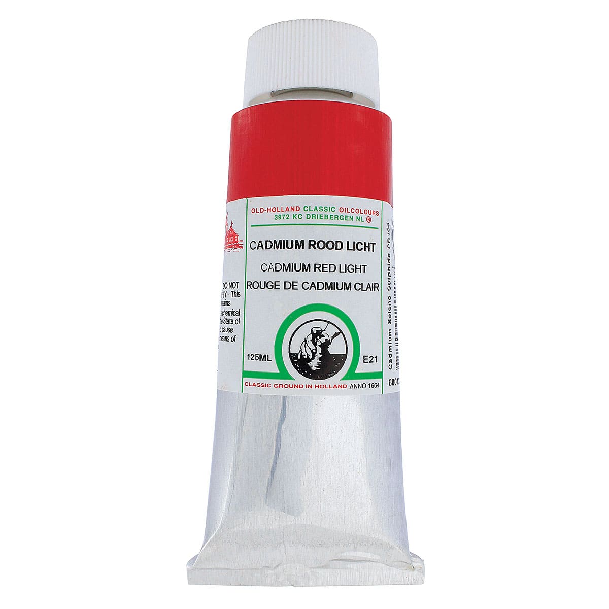 Old Holland Classic Oil Color - Cadmium Red Light, 125 ml tube