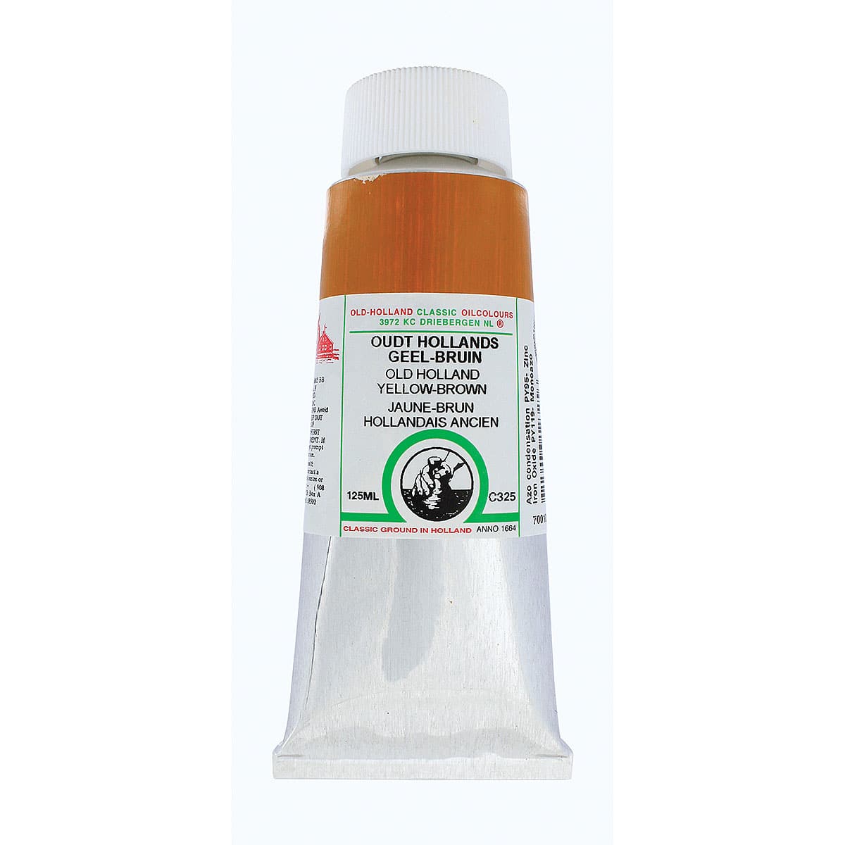 Old Holland Classic Oil Color - Old Holland Yellow Brown, 125 ml tube