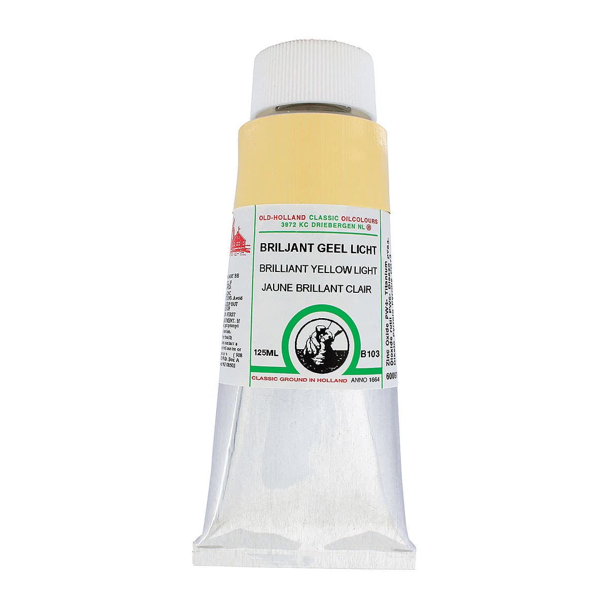 Old Holland Classic Oil Color - Brilliant Yellow Light, 125 ml tube