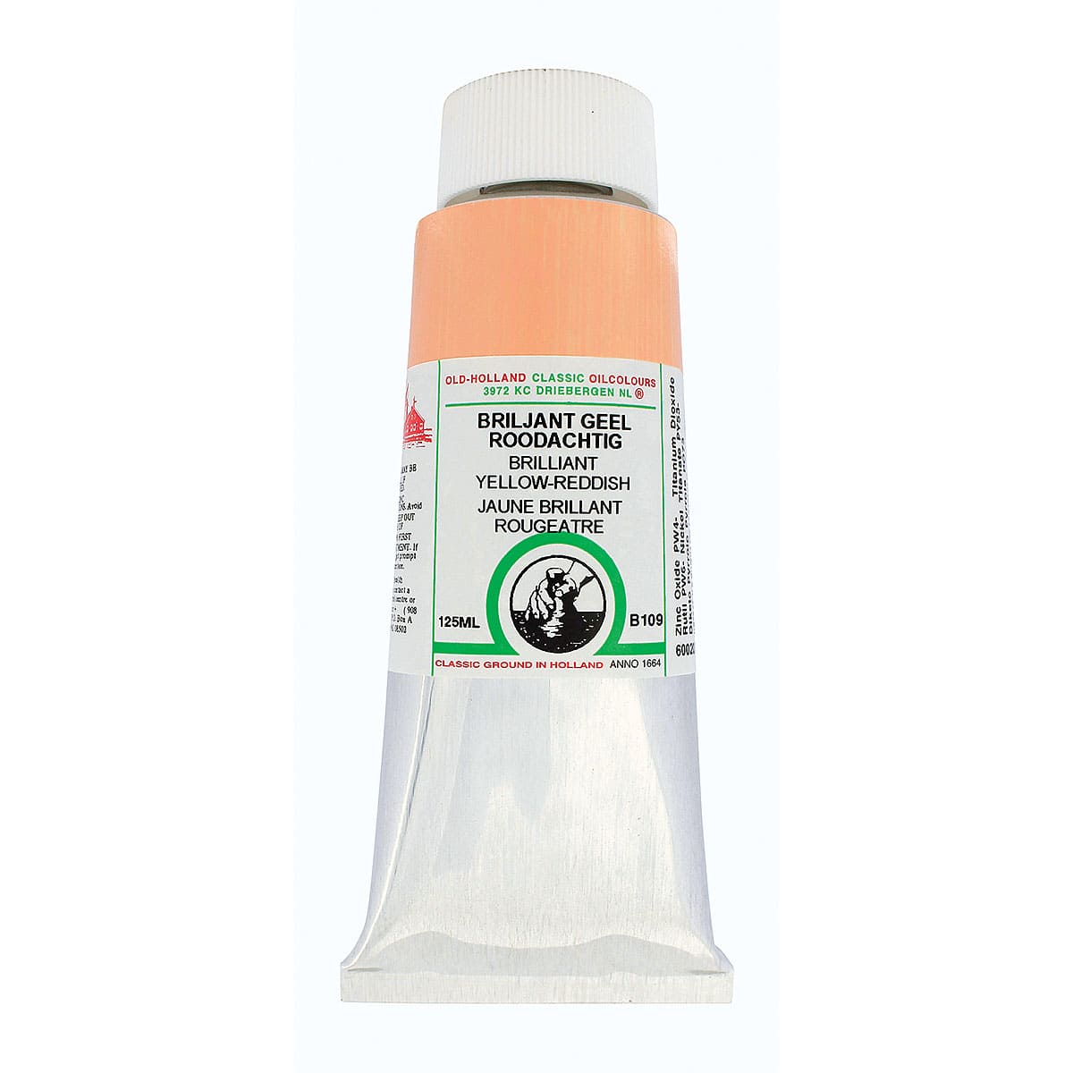 Old Holland Classic Oil Color - Brilliant Yellow Reddish, 125 ml tube