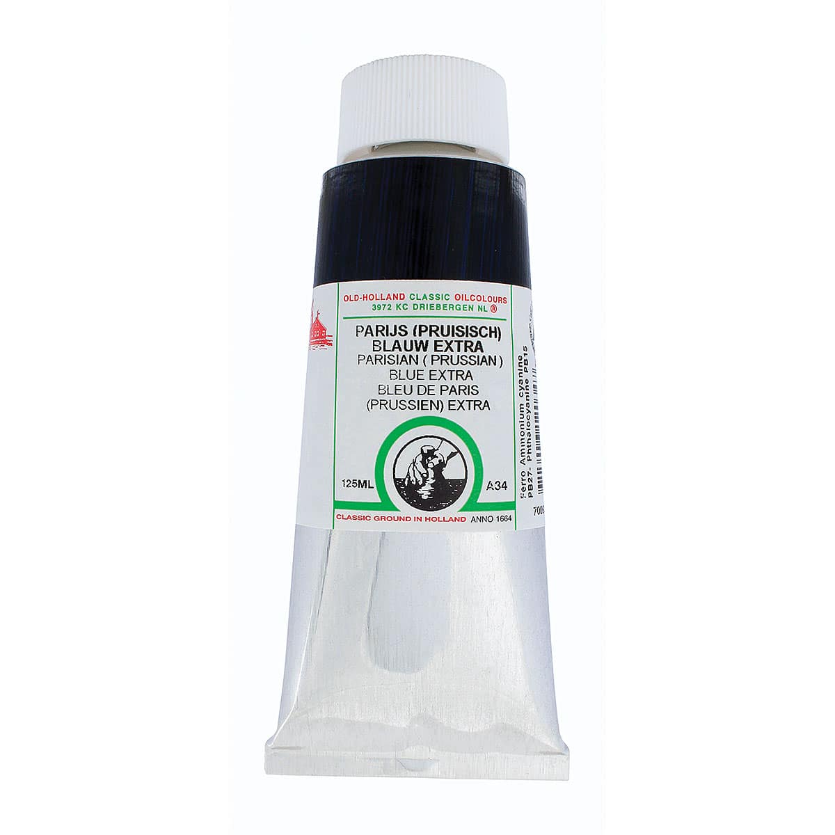 Old Holland Classic Oil Color - Parisian (Prussian) Blue Extra, 125 ml tube