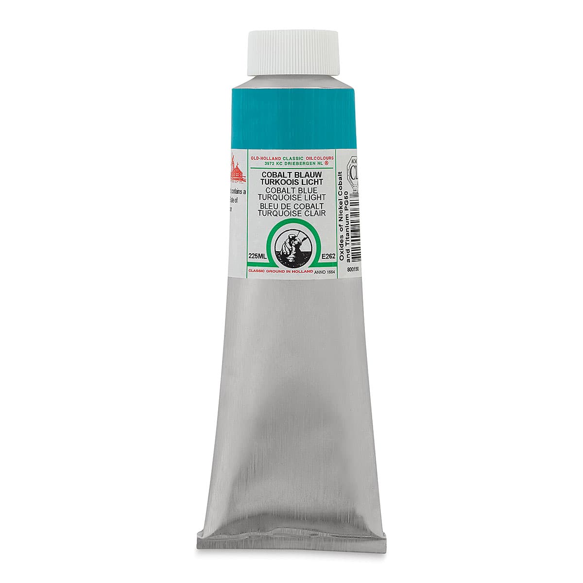 Old Holland Classic Oil Color - Cobalt Blue Turquoise Light, 225 ml tube