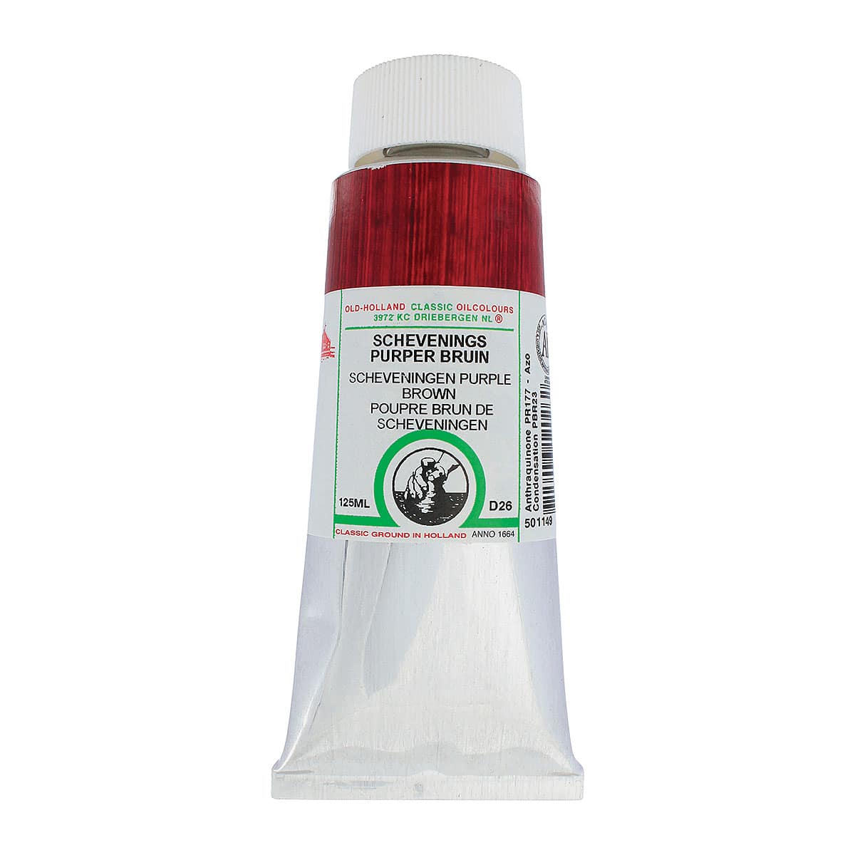 Old Holland Classic Oil Color - Scheveningen Purple Brown, 125 ml tube