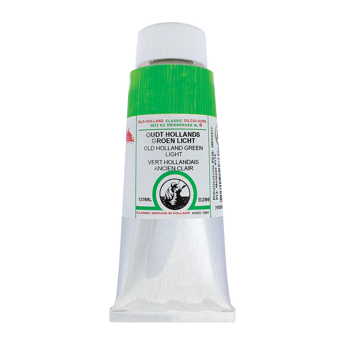 Old Holland Classic Oil Color - Old Holland Green Light, 125 ml tube