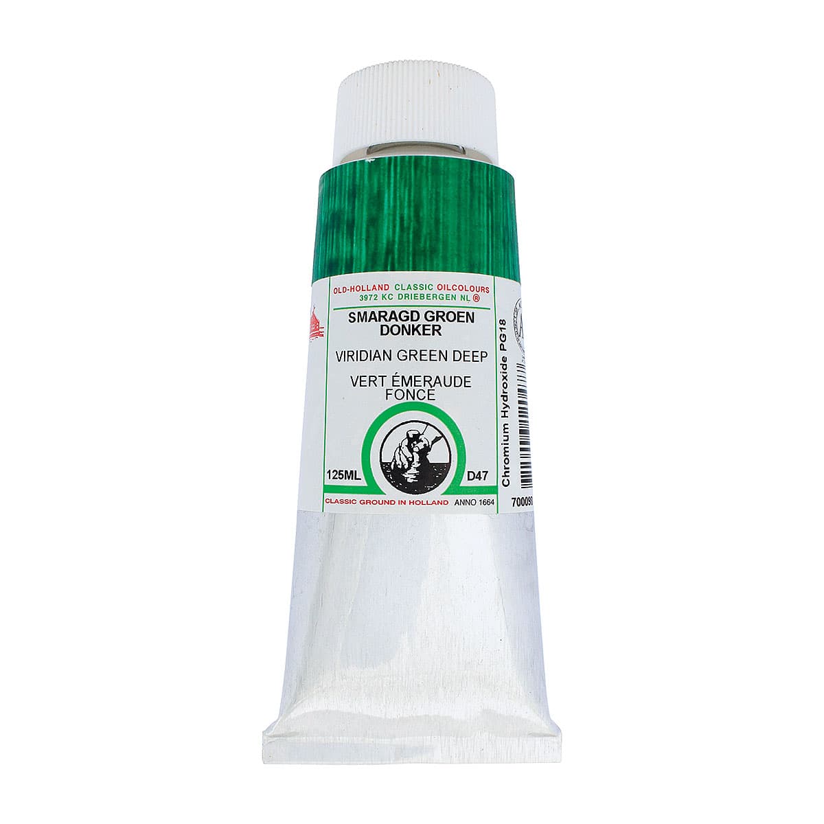 Old Holland Classic Oil Color - Viridian Green Deep, 125 ml tube