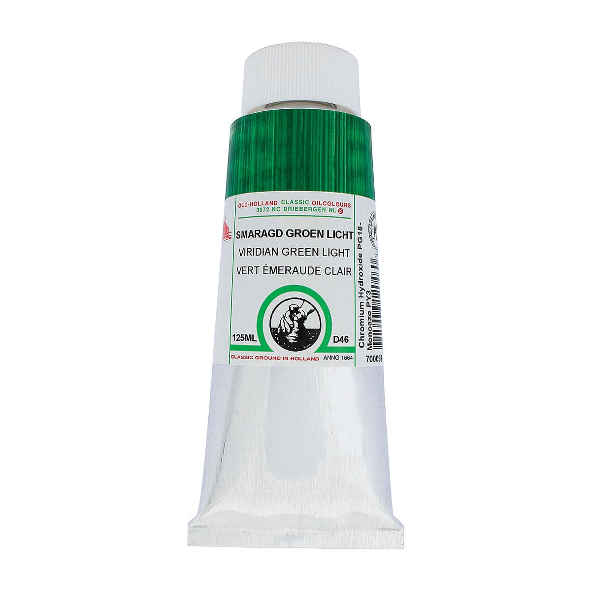 Old Holland Classic Oil Color - Viridian Green Light, 125 ml tube