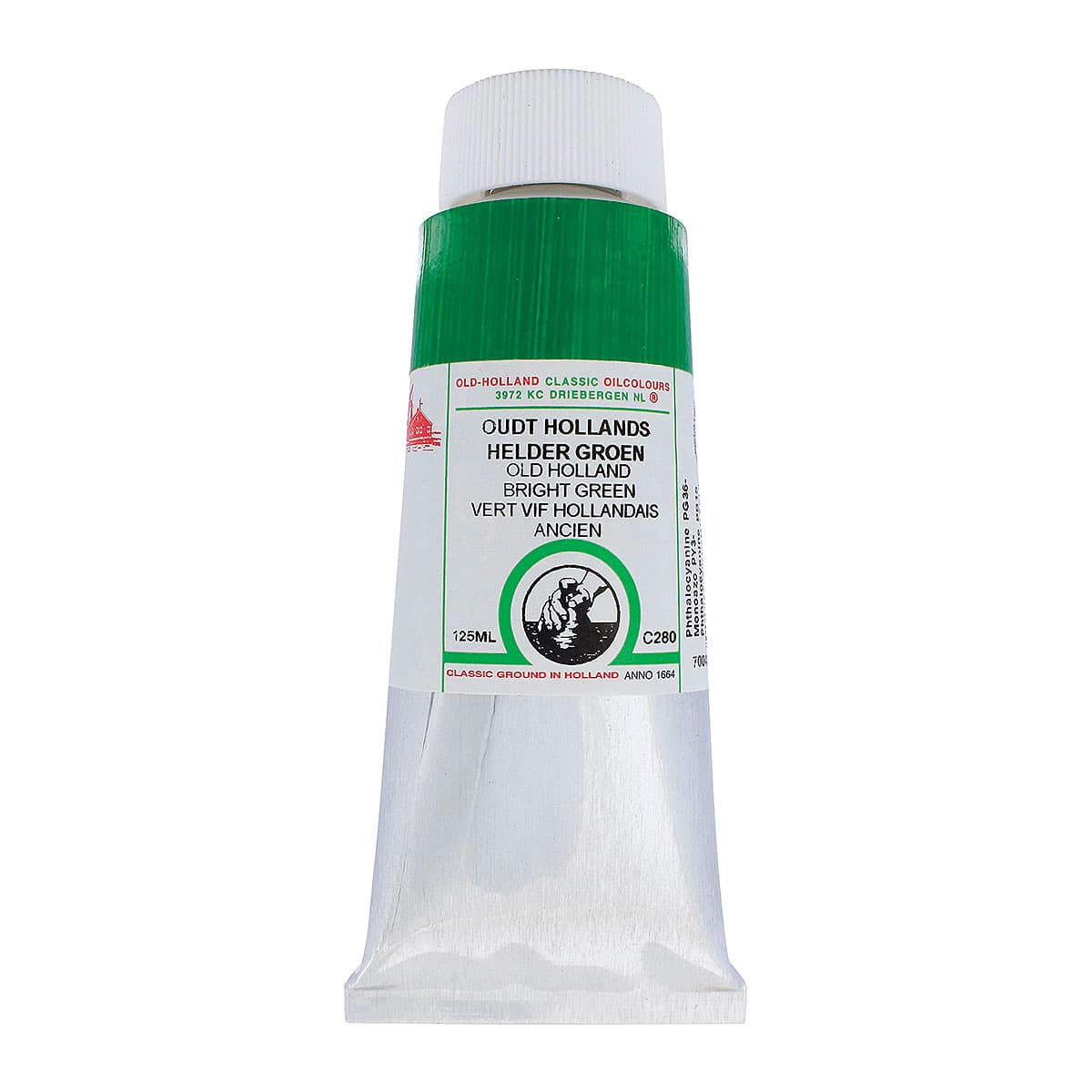Old Holland Classic Oil Color - Old Holland Bright Green, 125 ml tube