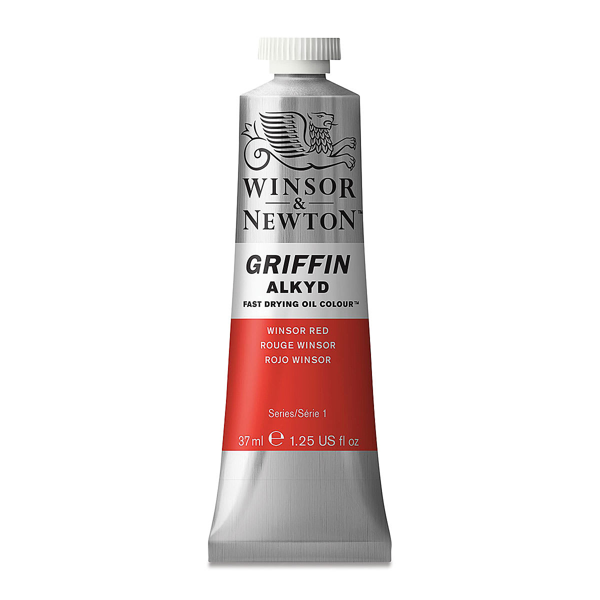 Winsor & Newton Griffin Alkyds - Winsor Red, 37 ml tube
