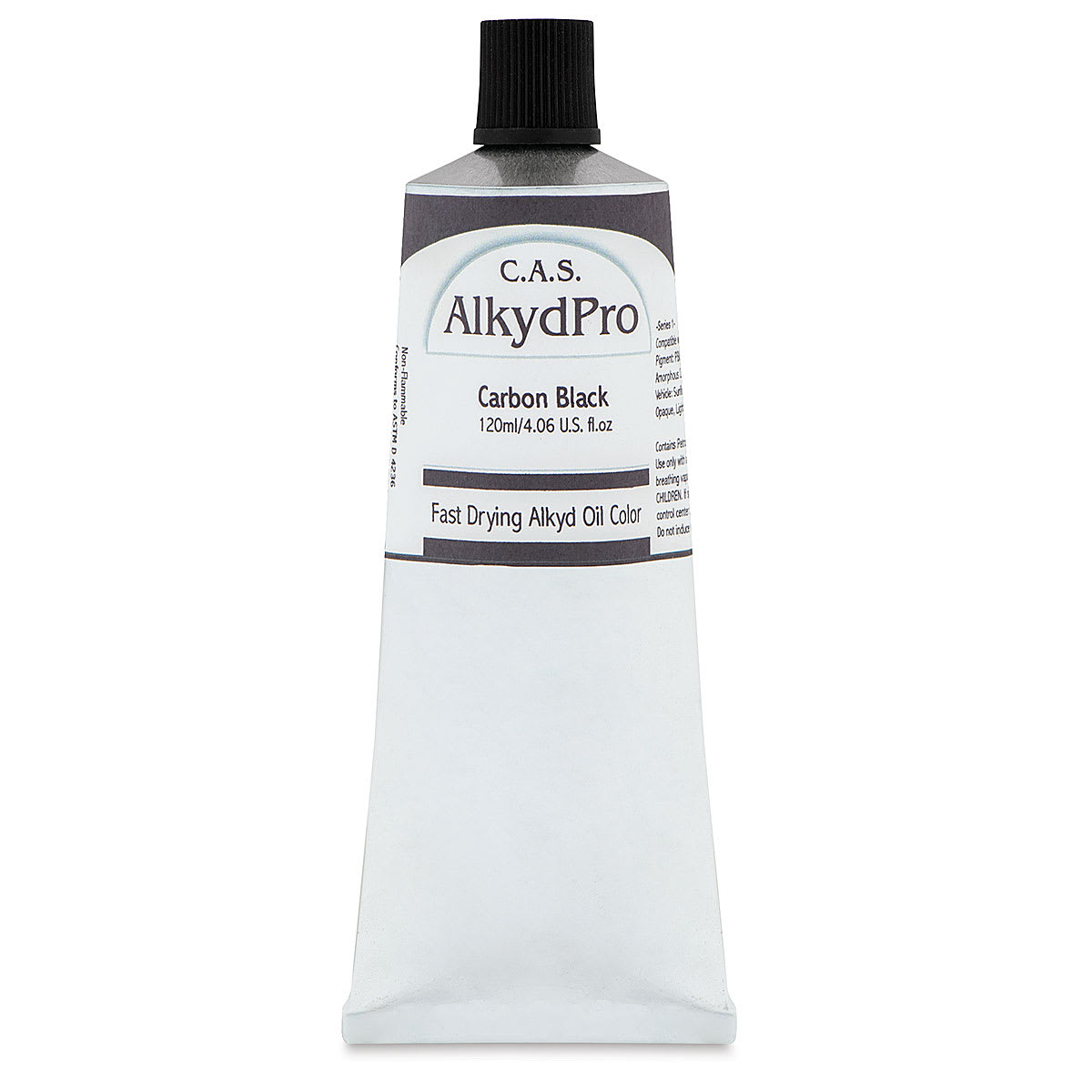 CAS AlkydPro Fast-Drying Alkyd Oil Color - Carbon Black, 120 ml tube