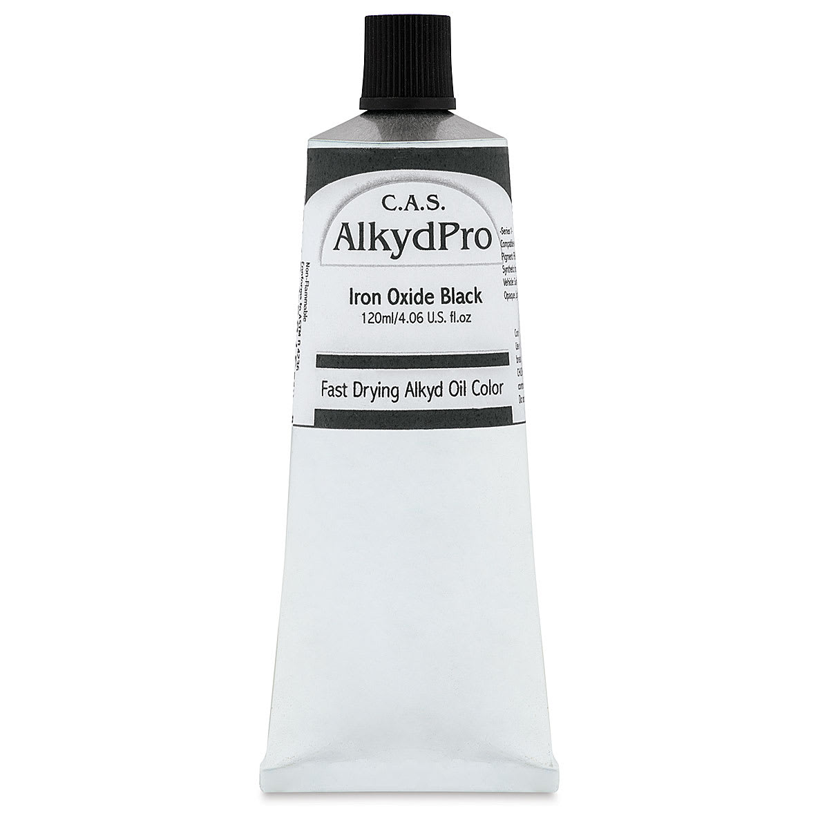 CAS AlkydPro Fast-Drying Alkyd Oil Color - Iron Oxide Black, 120 ml tube