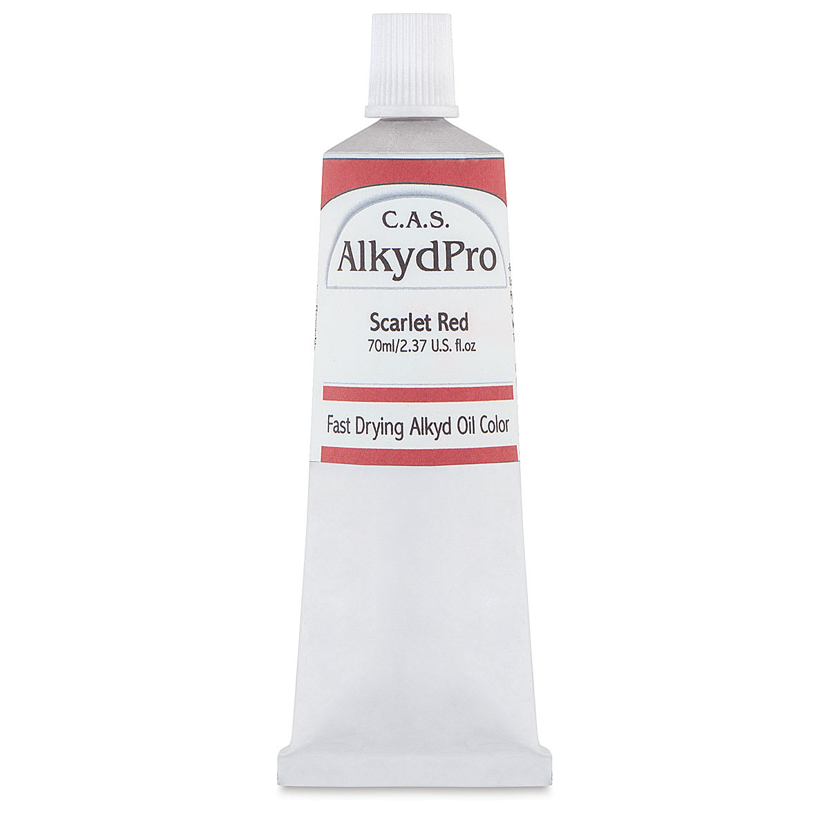 CAS AlkydPro Fast-Drying Alkyd Oil Color - Scarlet Red, 70 ml tube