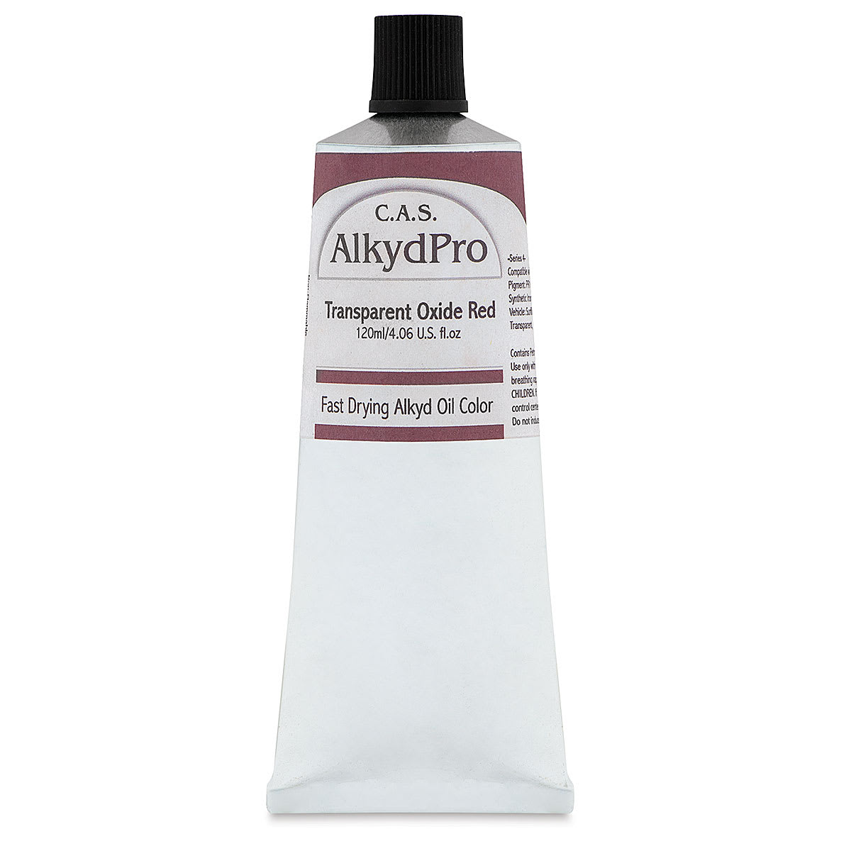 CAS AlkydPro Fast-Drying Alkyd Oil Color - Transparent Oxide Red, 120 ml tube