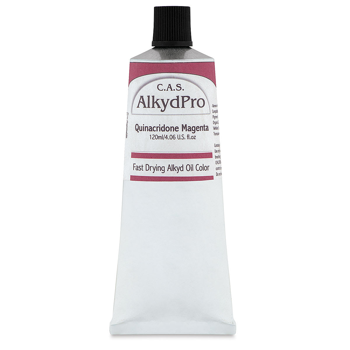 CAS AlkydPro Fast-Drying Alkyd Oil Color - Quinacridone Magenta, 120 ml tube