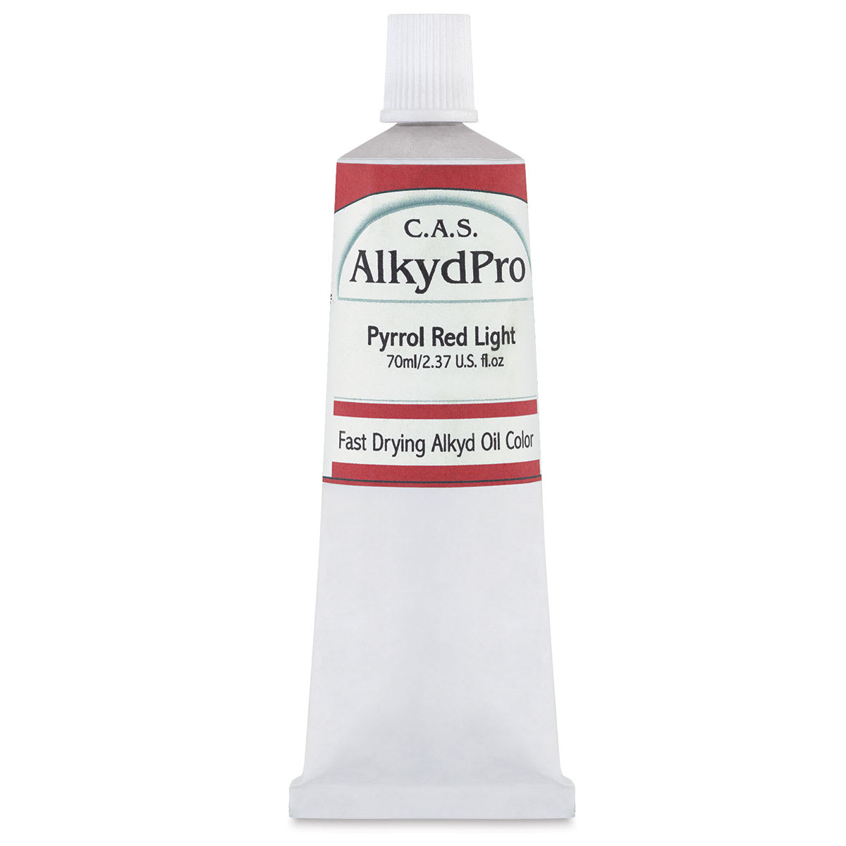 CAS AlkydPro Fast-Drying Alkyd Oil Color - Pyrrol Red Light, 70 ml tube