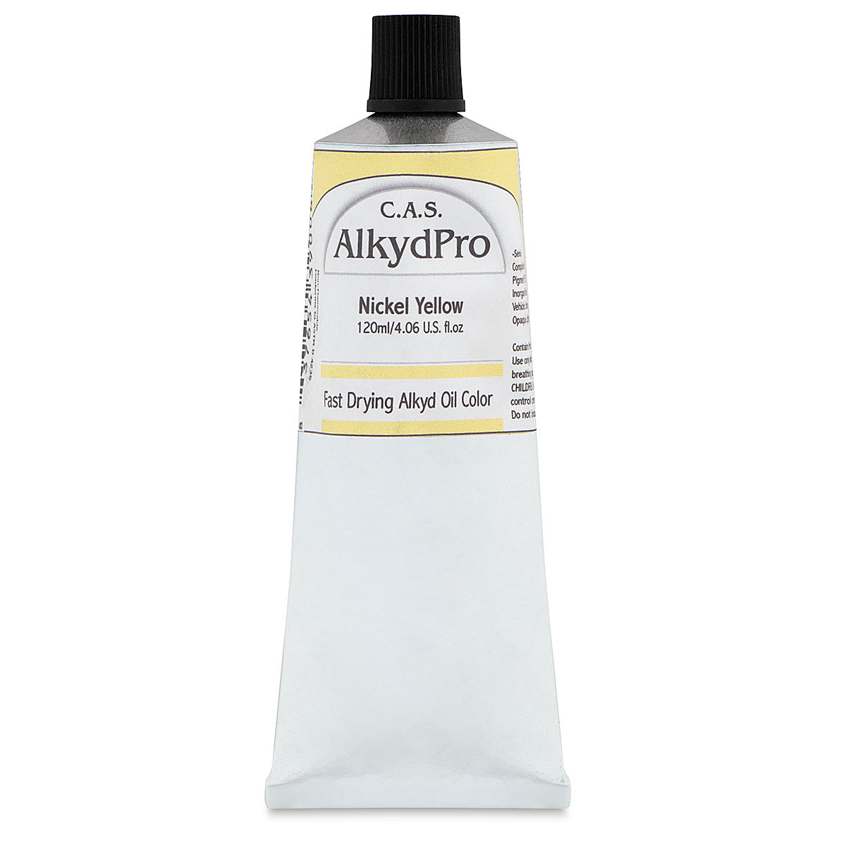CAS AlkydPro Fast-Drying Alkyd Oil Color - Nickel Yellow, 120 ml tube