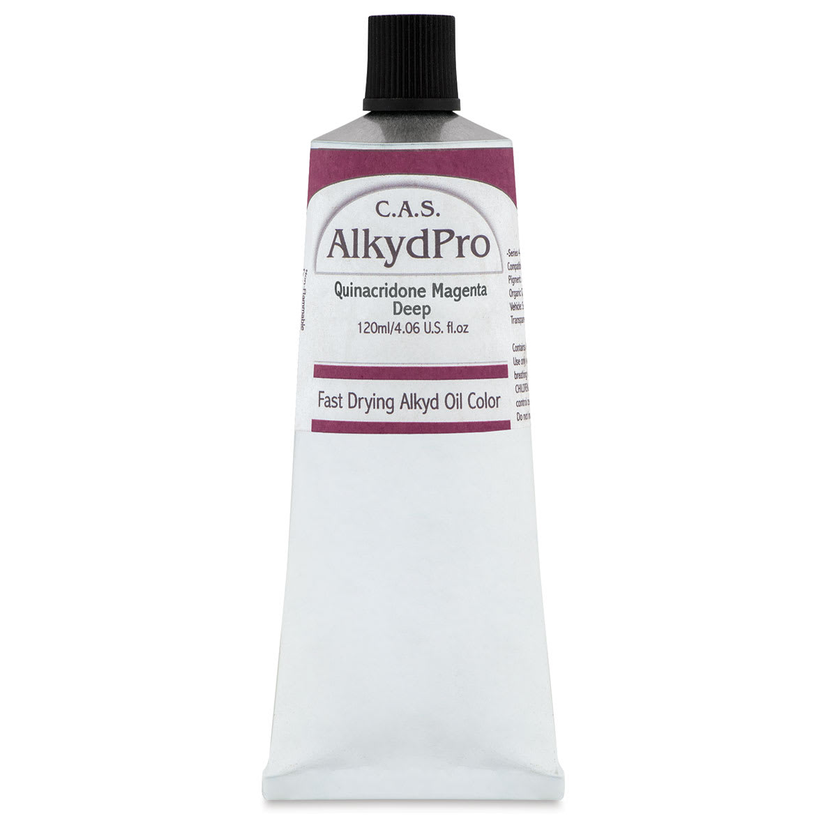CAS AlkydPro Fast-Drying Alkyd Oil Color - Quinacridone Magenta Deep, 120 ml tube