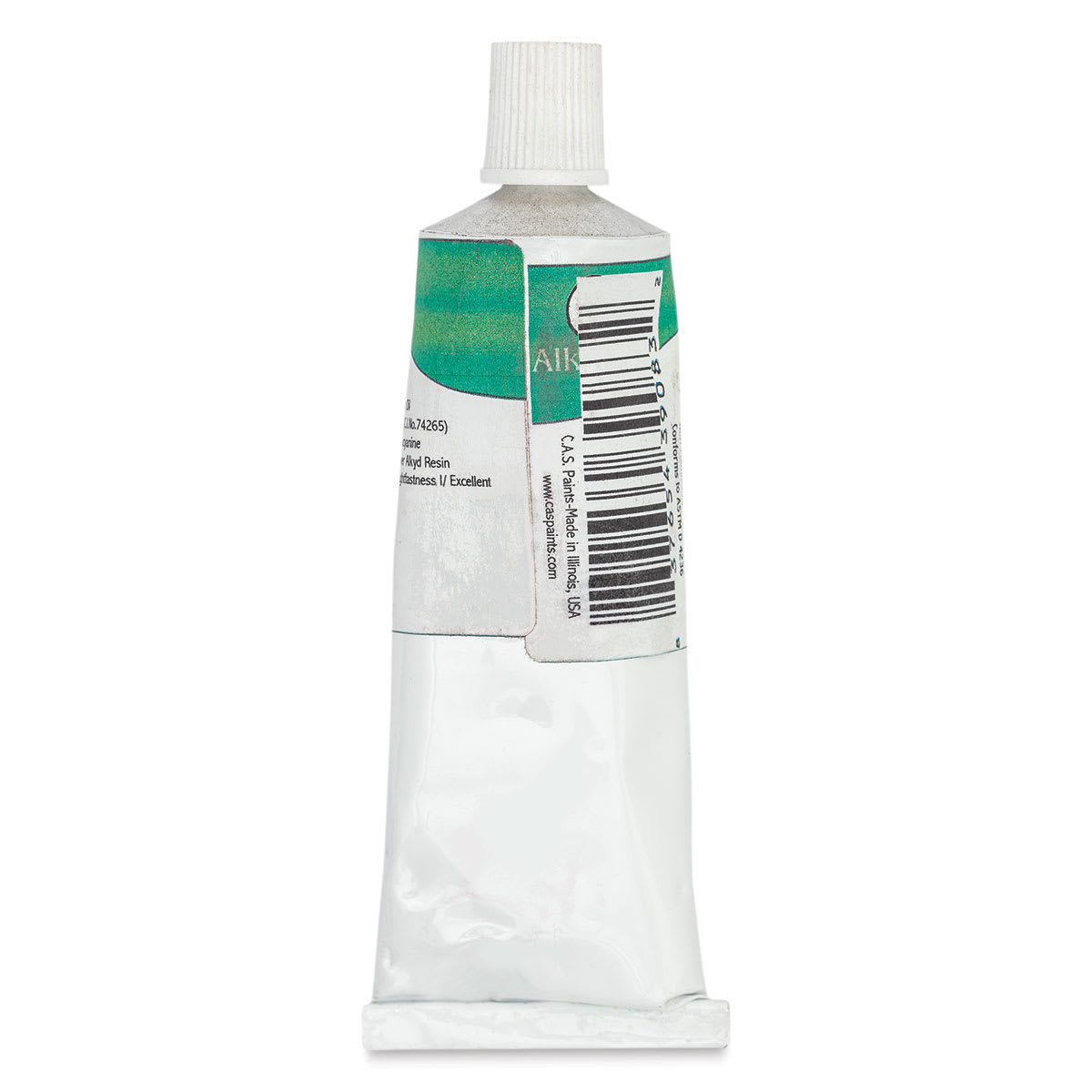 CAS AlkydPro Fast-Drying Alkyd Oil Color - Phthalo Green, 70 ml tube back