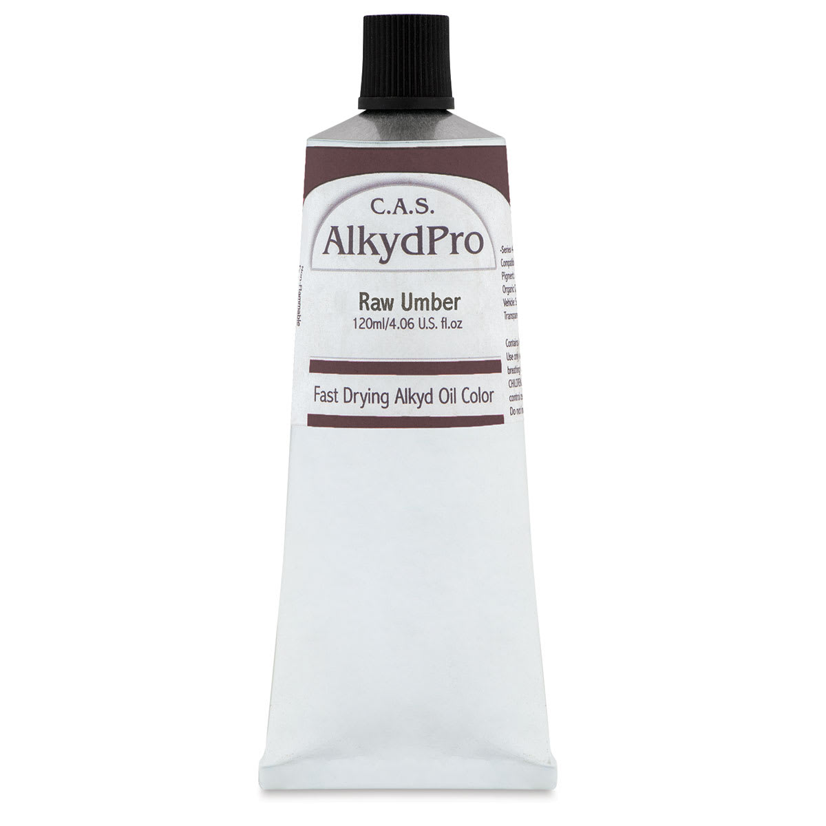 CAS AlkydPro Fast-Drying Alkyd Oil Color - Raw Umber, 120 ml tube