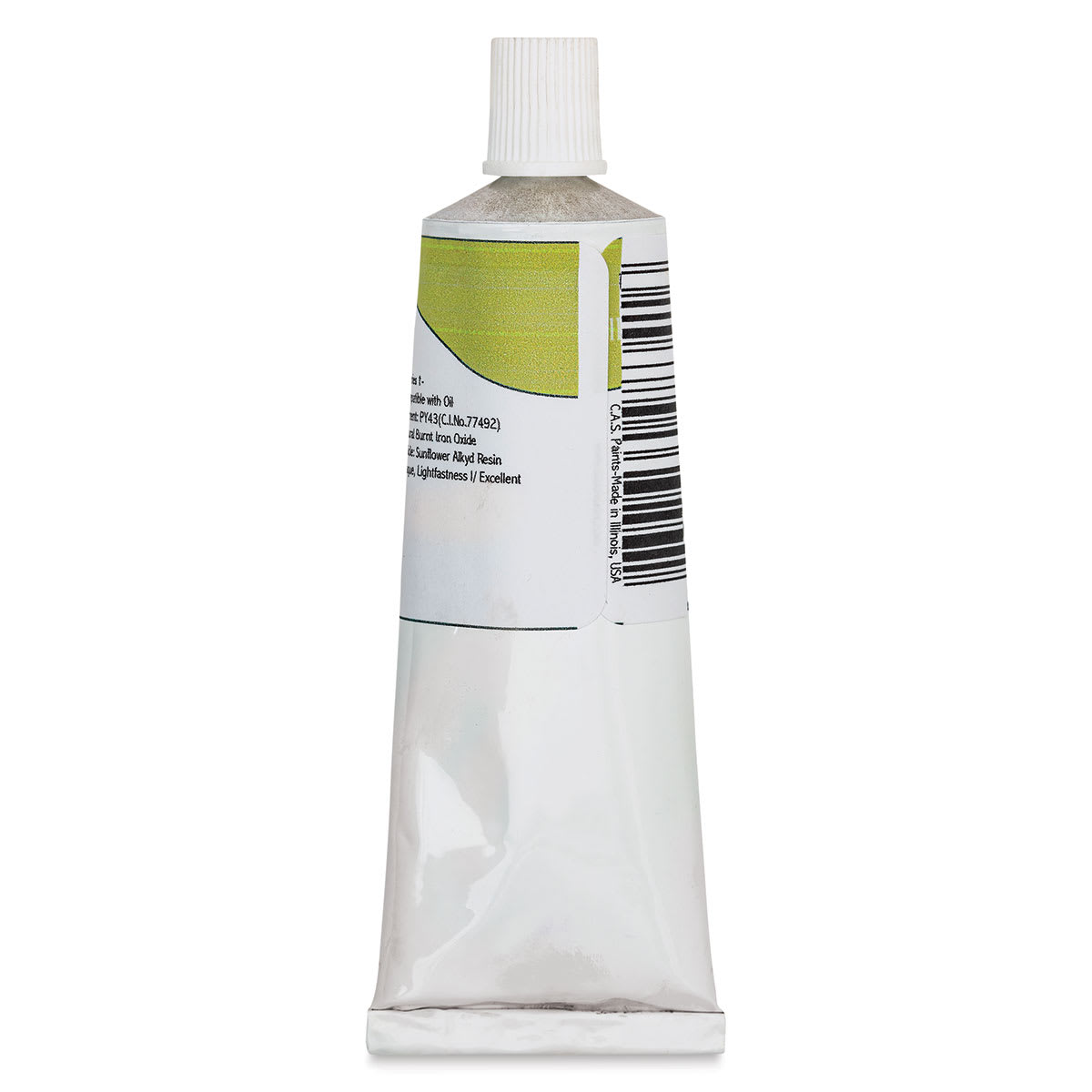 CAS AlkydPro Fast-Drying Alkyd Oil Color - Natural Burnt Ochre, 70 ml tube back