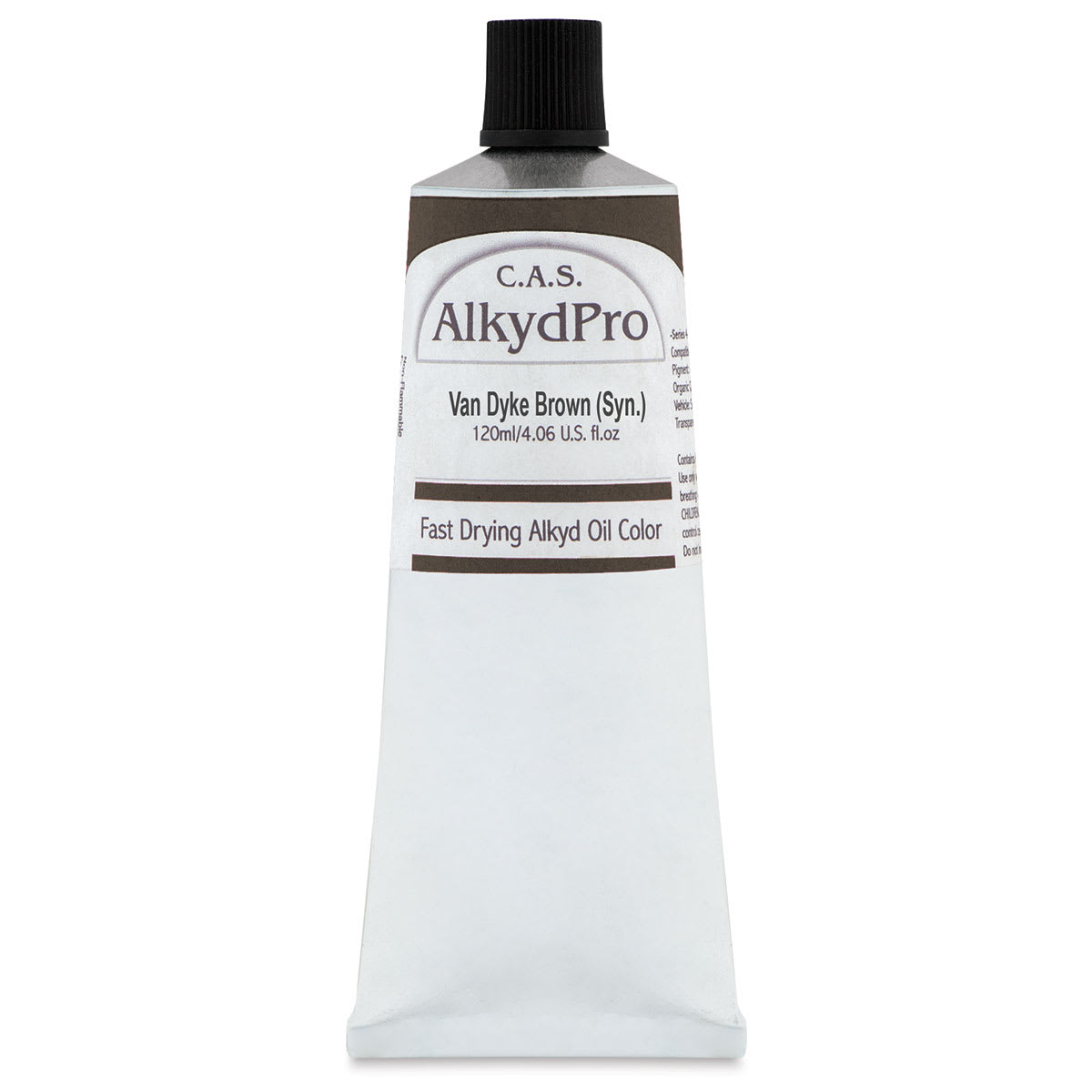 CAS AlkydPro Fast-Drying Alkyd Oil Color - Van Dyke Brown (Synthetic), 120 ml tube
