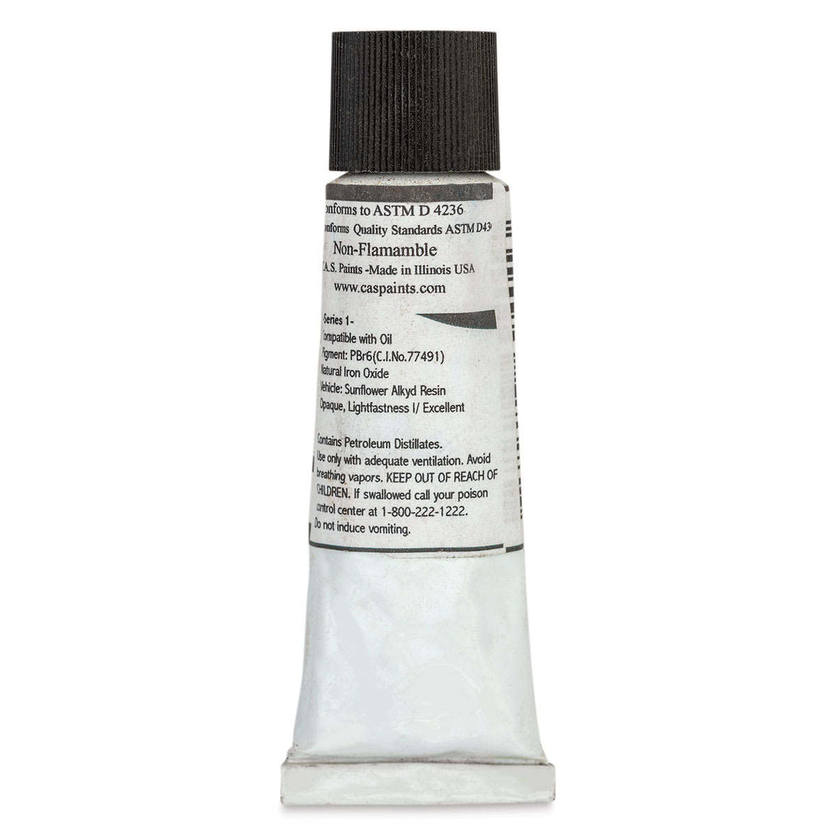 CAS AlkydPro Fast-Drying Alkyd Oil Color - Natural brown Oxide, 37 ml tube back