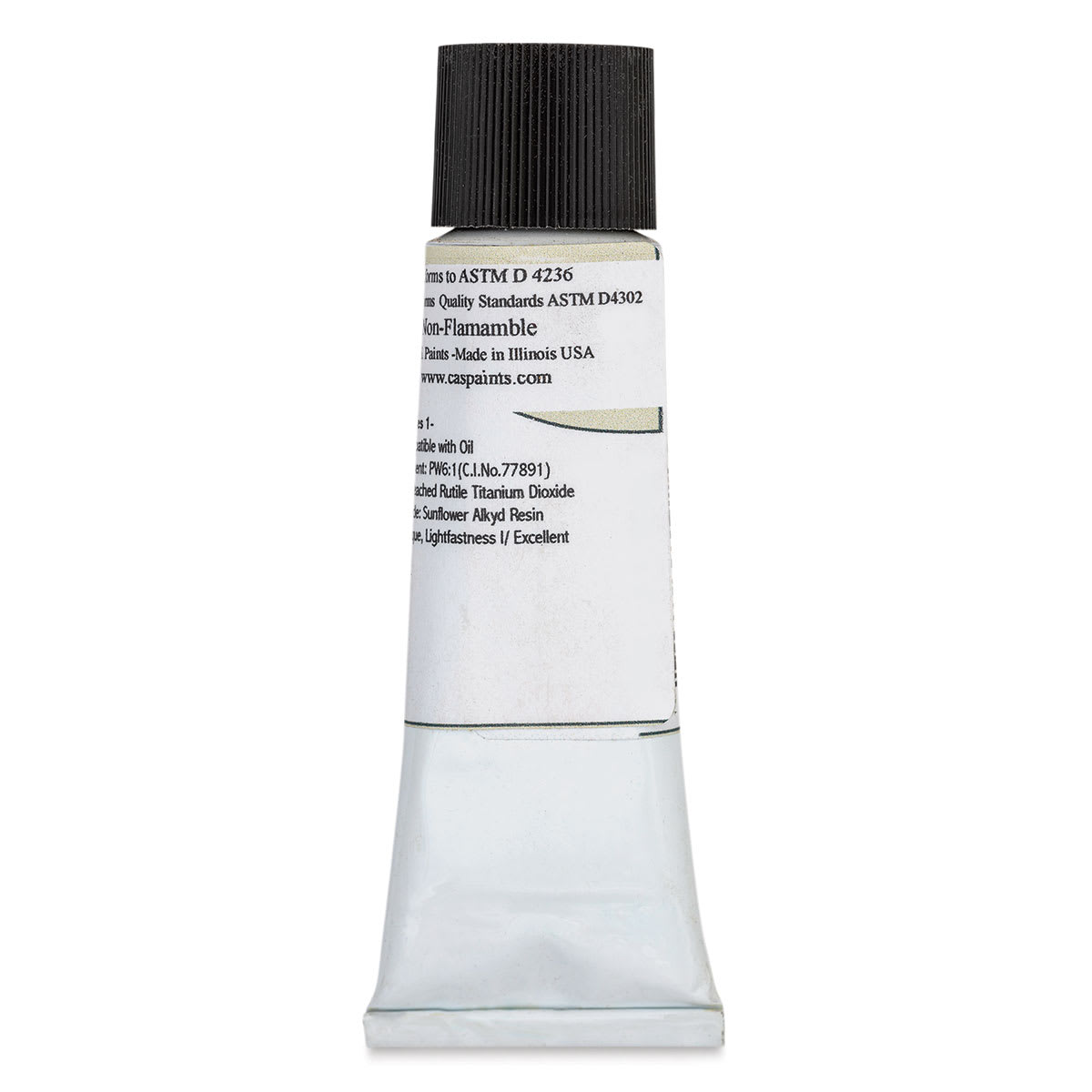 CAS AlkydPro Fast-Drying Alkyd Oil Color - Buff Titanium Light, 37 ml tube back