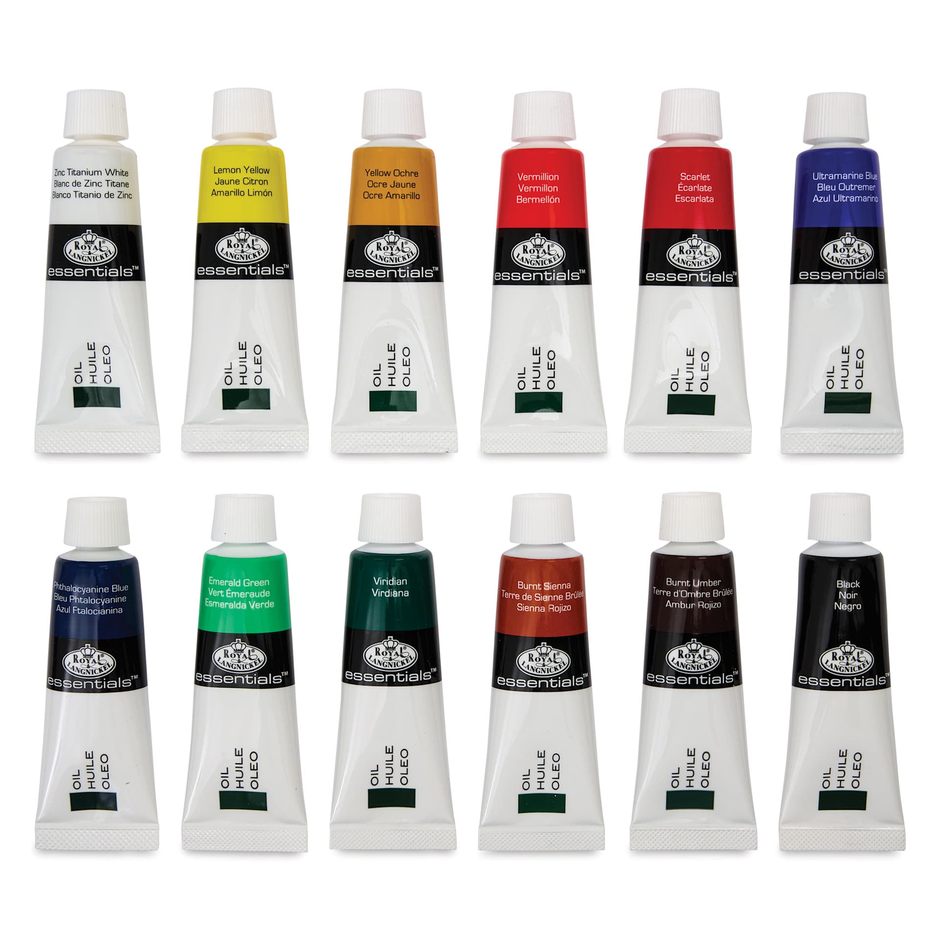 Royal & Langnickel Essentials Oil Paint - Set of 12, Assorted