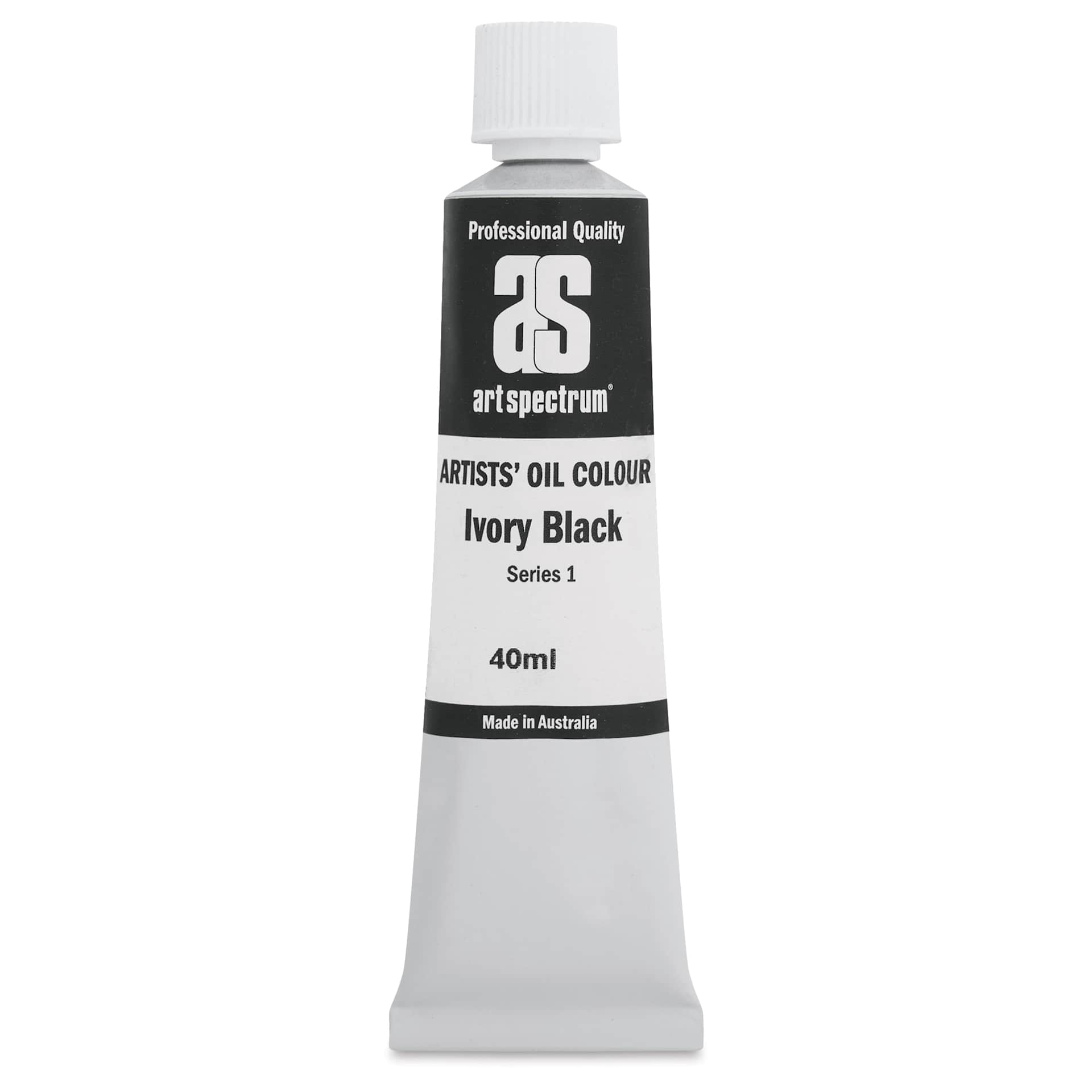 Art Spectrum Artists' Oil Paint - Ivory Black, 40 ml