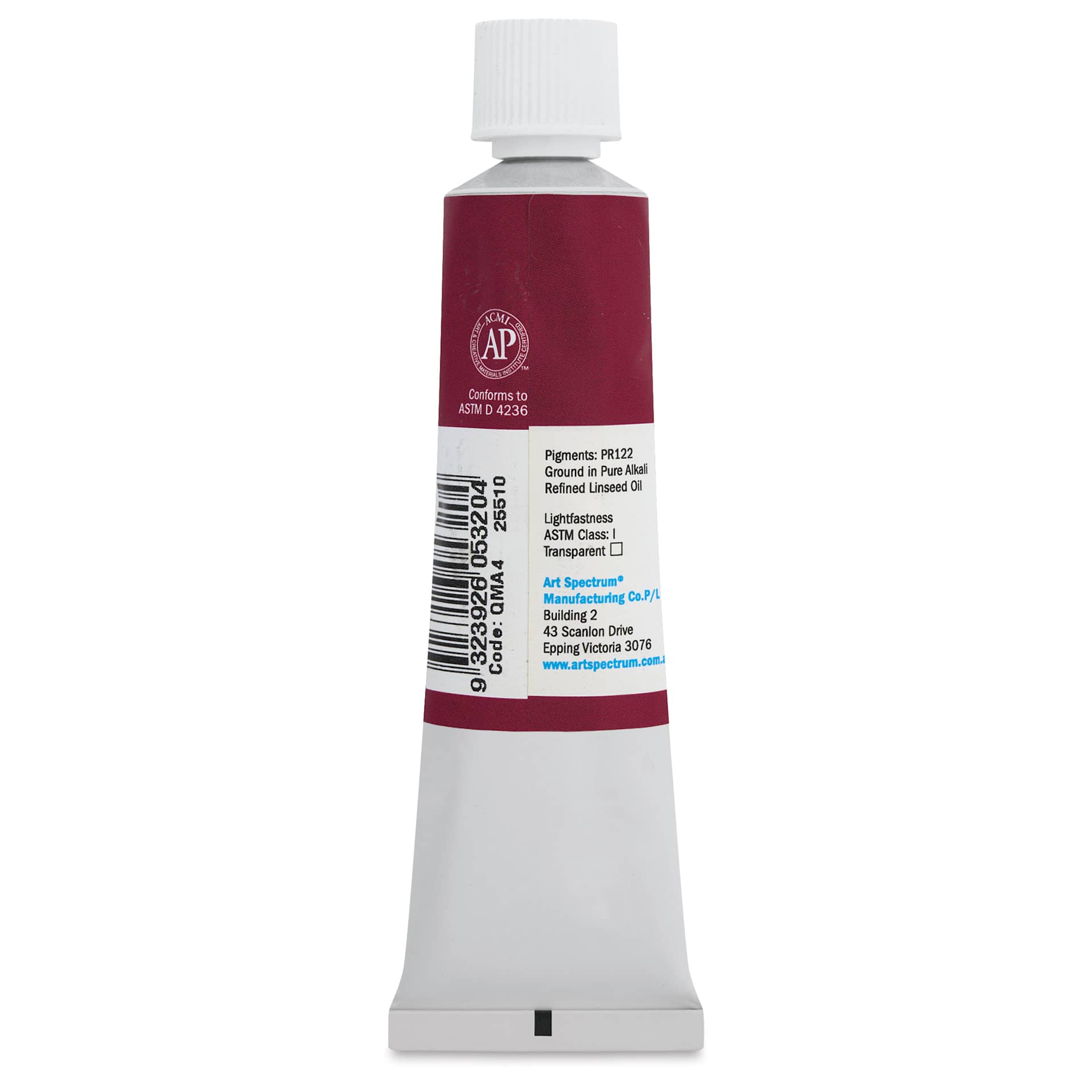 Art Spectrum Artists' Oil Paint - Quinacridone Magenta, 40 ml back