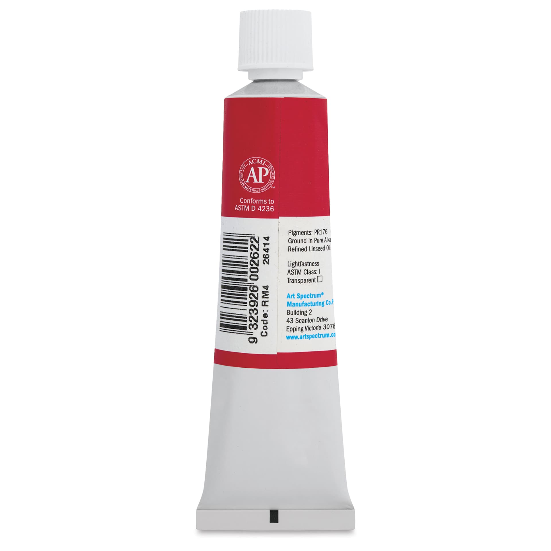 Art Spectrum Artists' Oil Paint - Rose Madder, 40 ml back