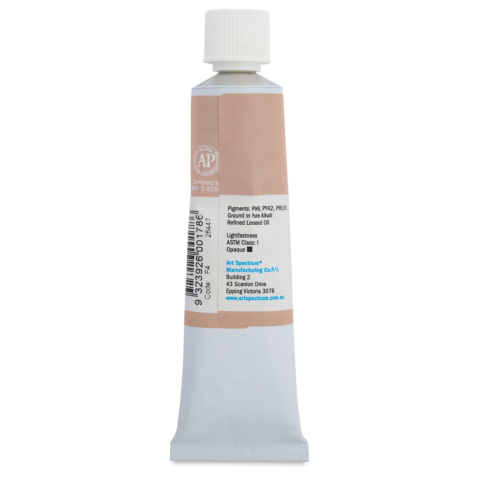 Art Spectrum Artists' Oil Paint - Dusty Pink, 40 ml back