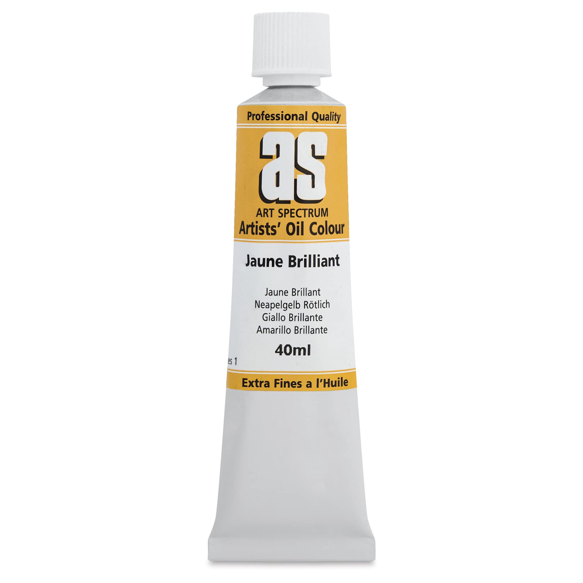 Art Spectrum Artists' Oil Paint - Jaune Brilliant, 40 ml