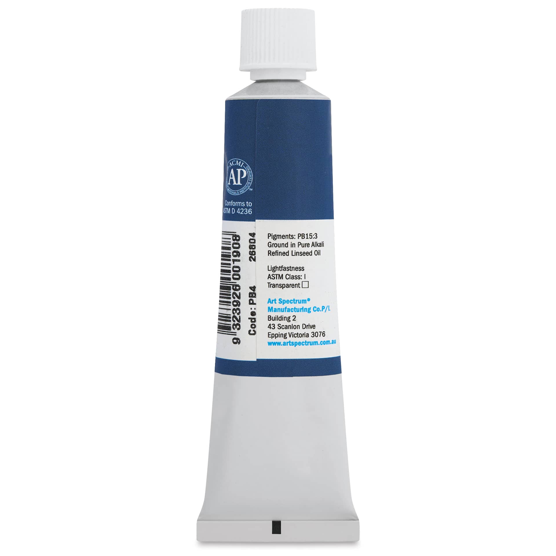 Art Spectrum Artists' Oil Paint - Phthalo Blue, 40 ml back