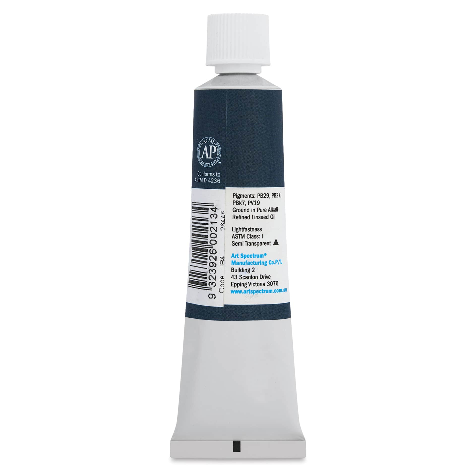 Art Spectrum Artists' Oil Paint - Indigo, 40 ml back