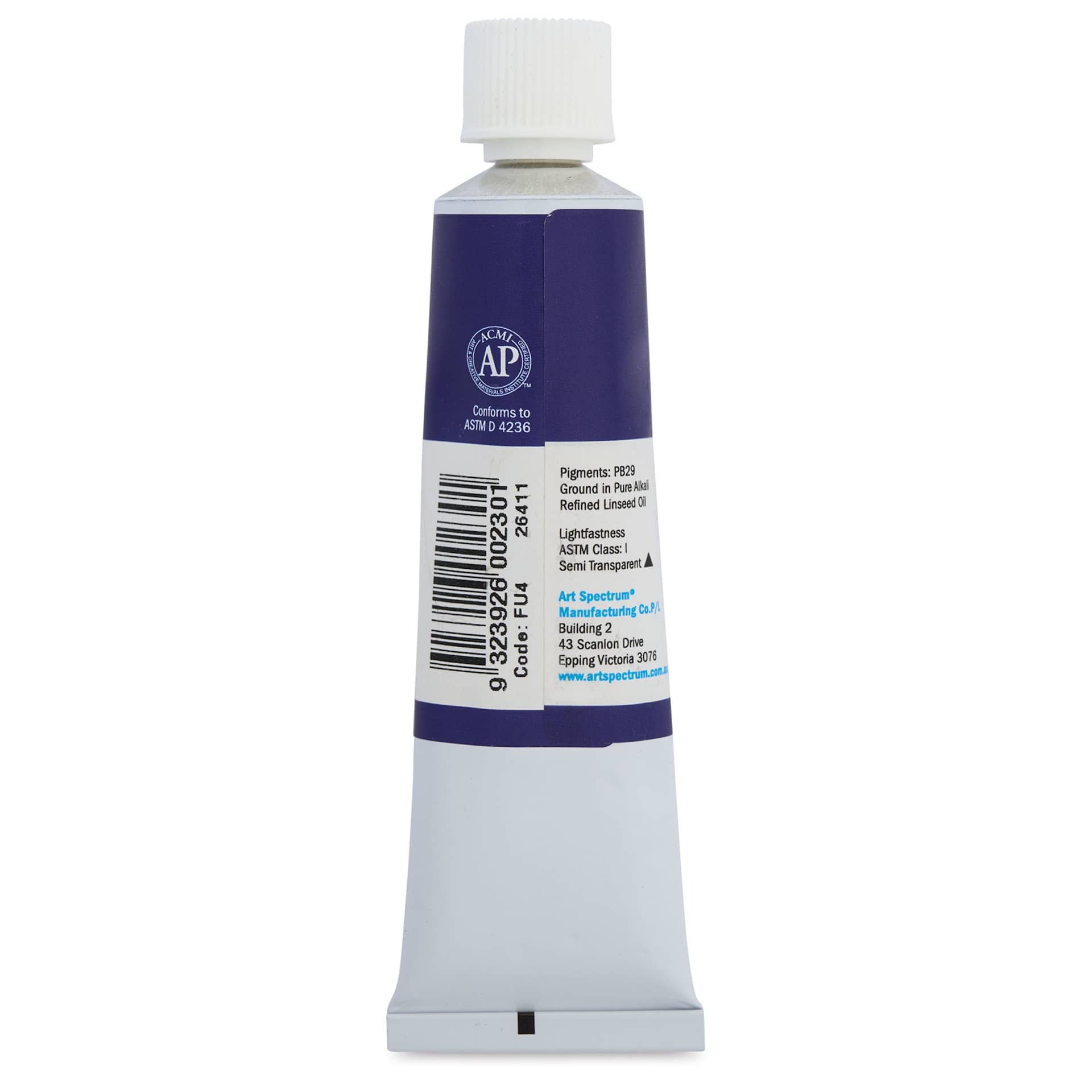 Art Spectrum Artists' Oil Paint - French Ultramarine, 40 ml back