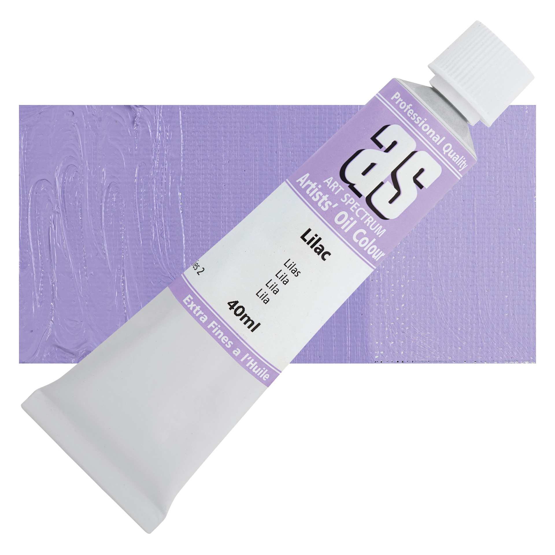 Art Spectrum Artists' Oil Paint - Lilac, 40 ml tube and swatch