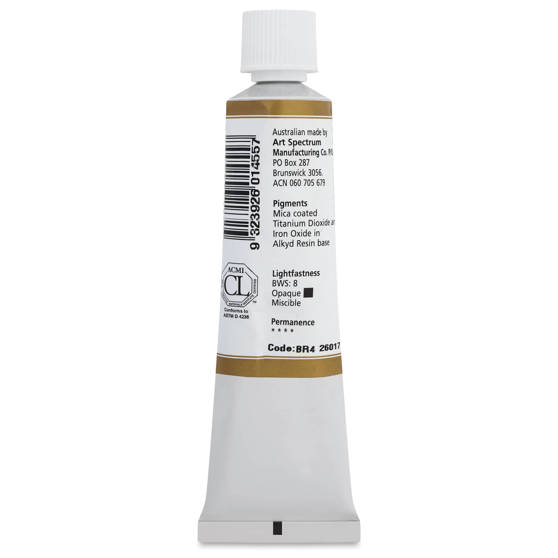 Art Spectrum Artists' Oil Paint - Bronze, 40 ml back