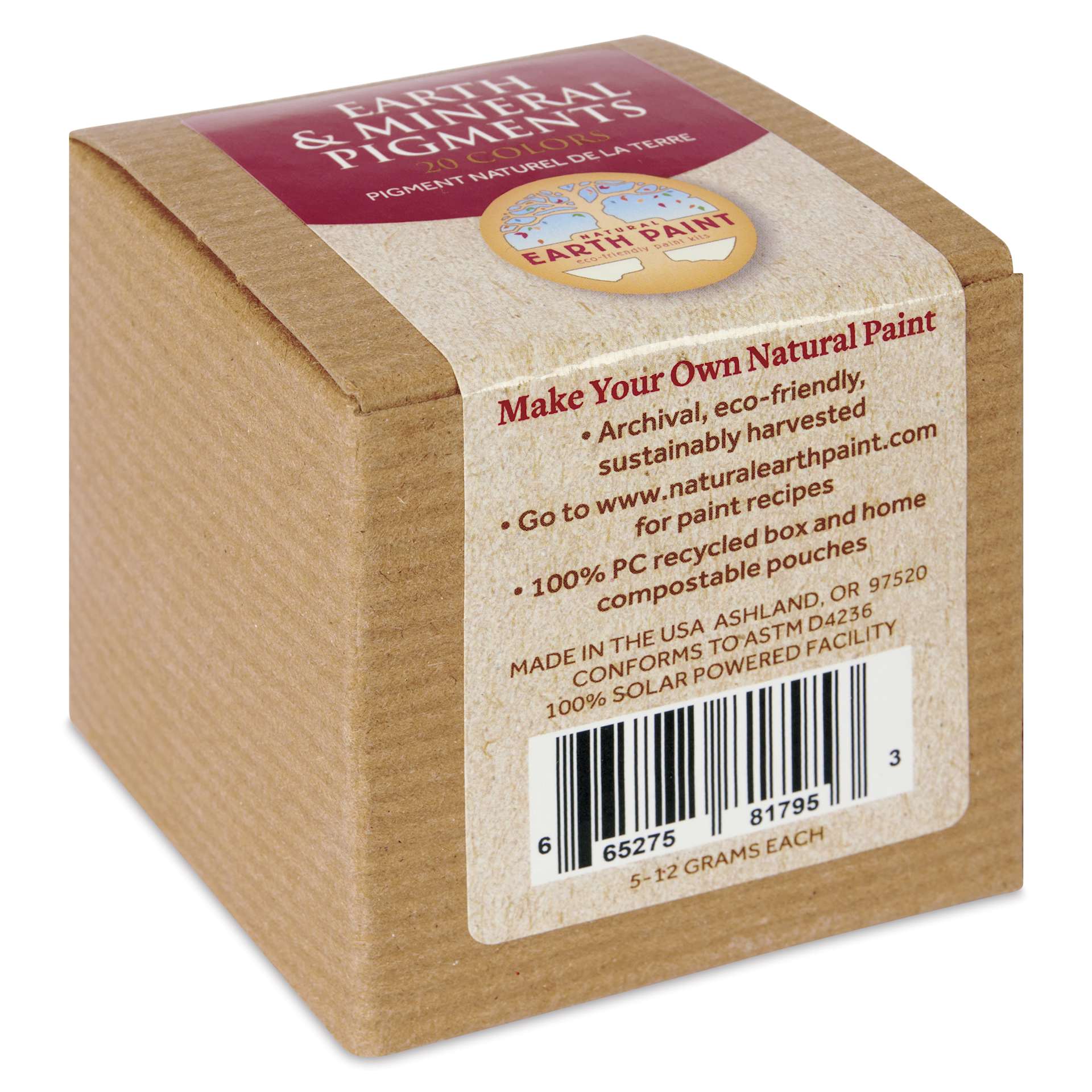 Natural Earth Paint Earth & Mineral Pigments - Sample Pkg of 20, Assorted Colors