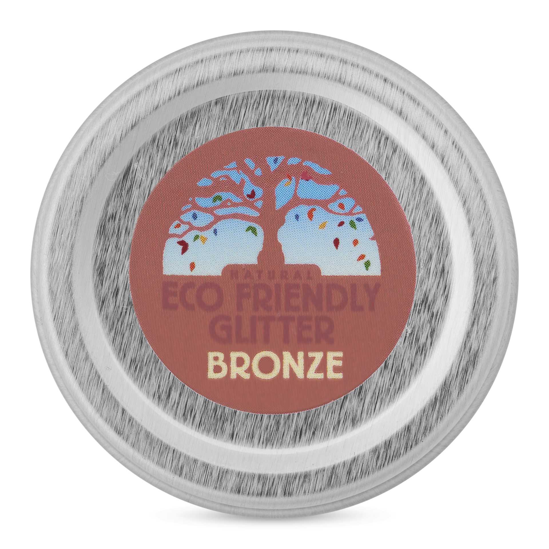 Natural Earth Paint Eco-Friendly Cosmetic Glitter - Bronze, 10 g front