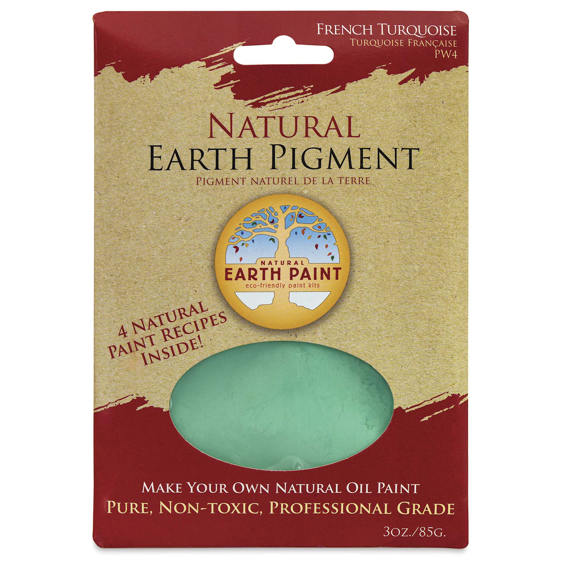 Natural Earth Paint Earth & Mineral Pigment - French Turquoise, 3 oz