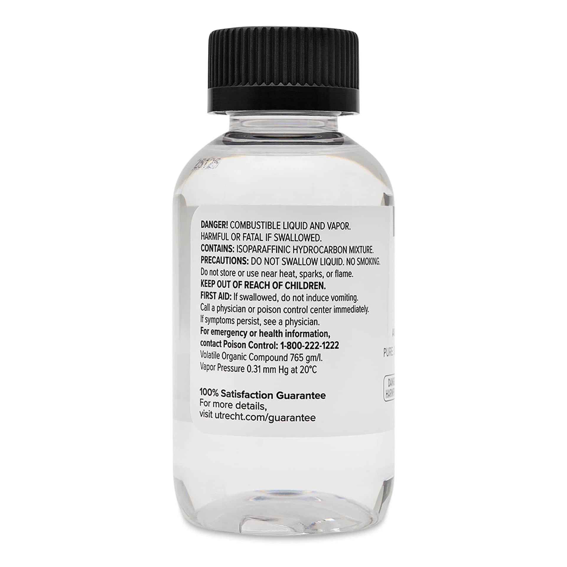 Utrecht NOOD 2 Odorless Thinner - 100 ml side of bottle