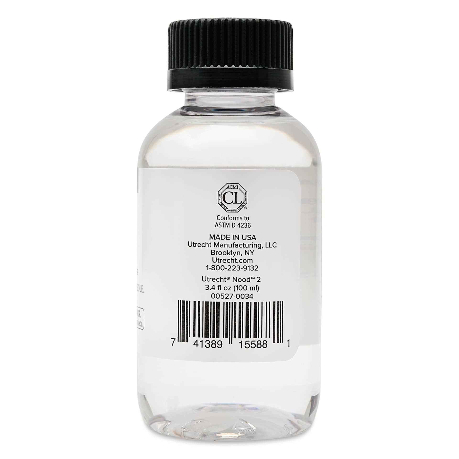 Utrecht NOOD 2 Odorless Thinner - 100 ml back of bottle
