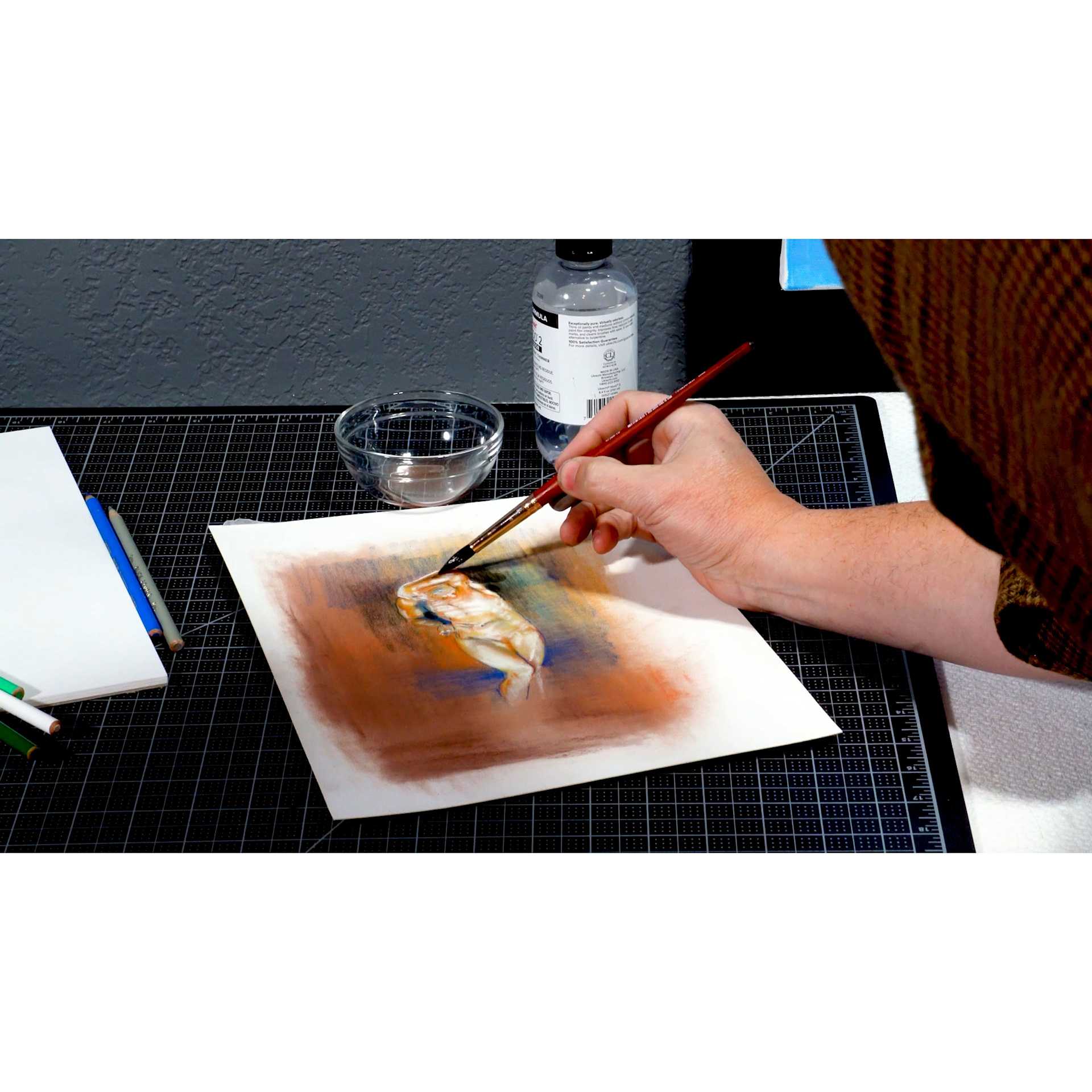 Utrecht NOOD 2 Odorless Thinner, thinned oil paint