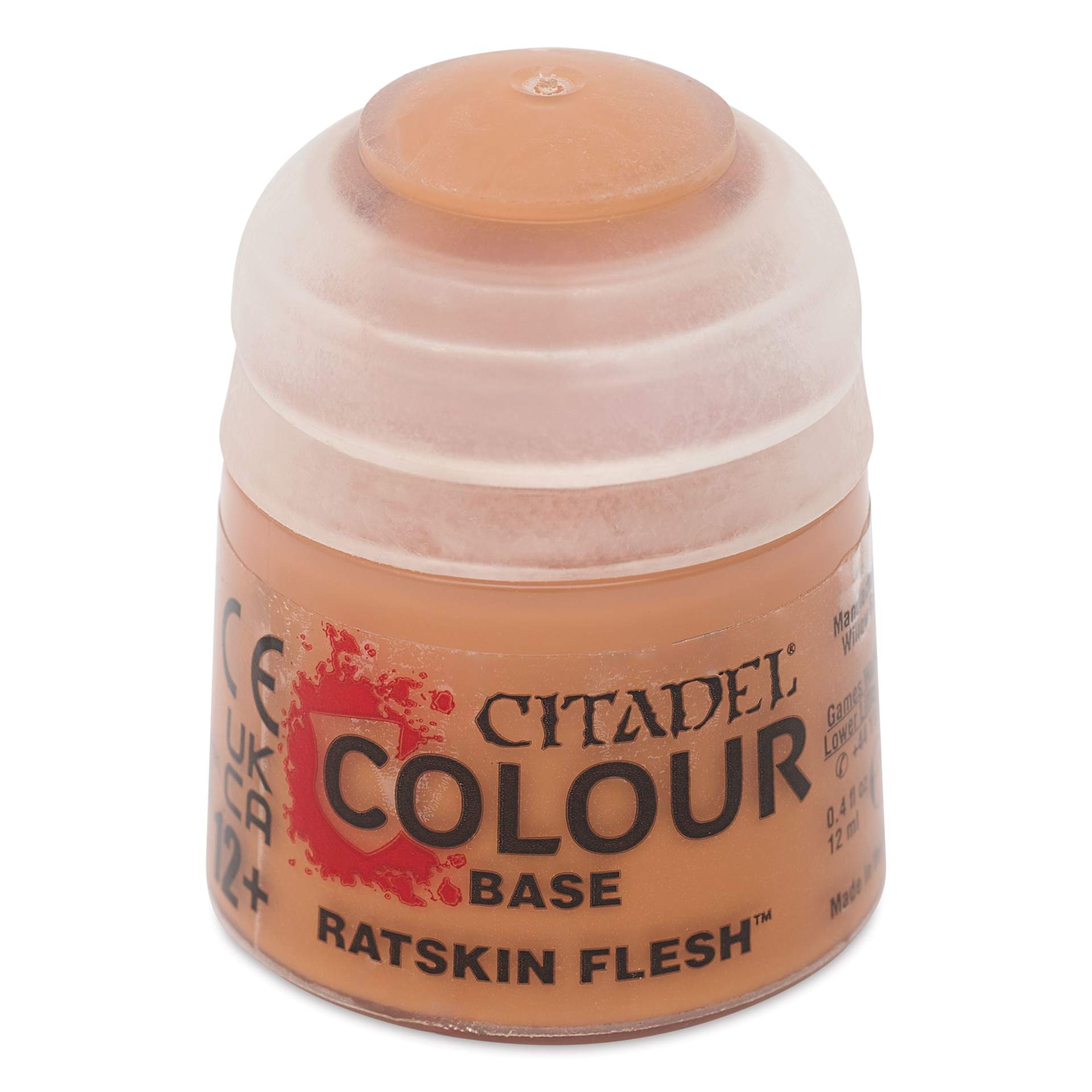 Warhammer Base Acrylic Paint - Ratskin Flesh, 12 ml jar