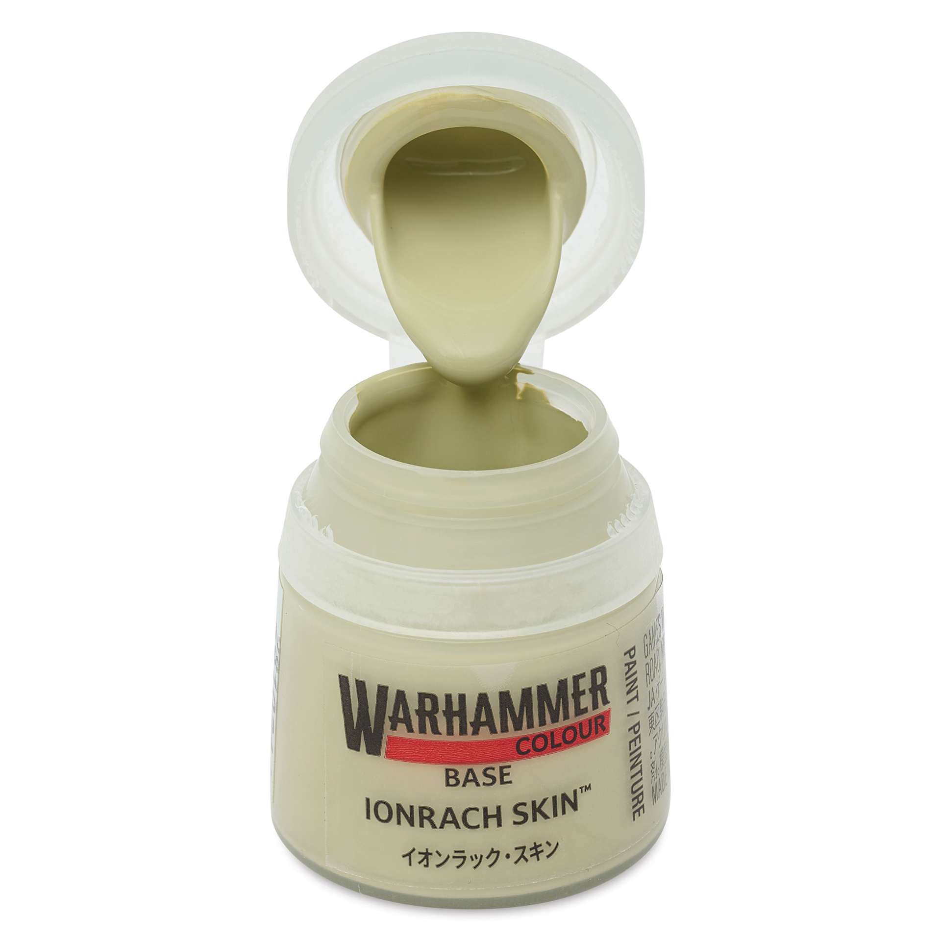 Warhammer Base Acrylic Paint - Ionrach Skin, 12 ml jar open