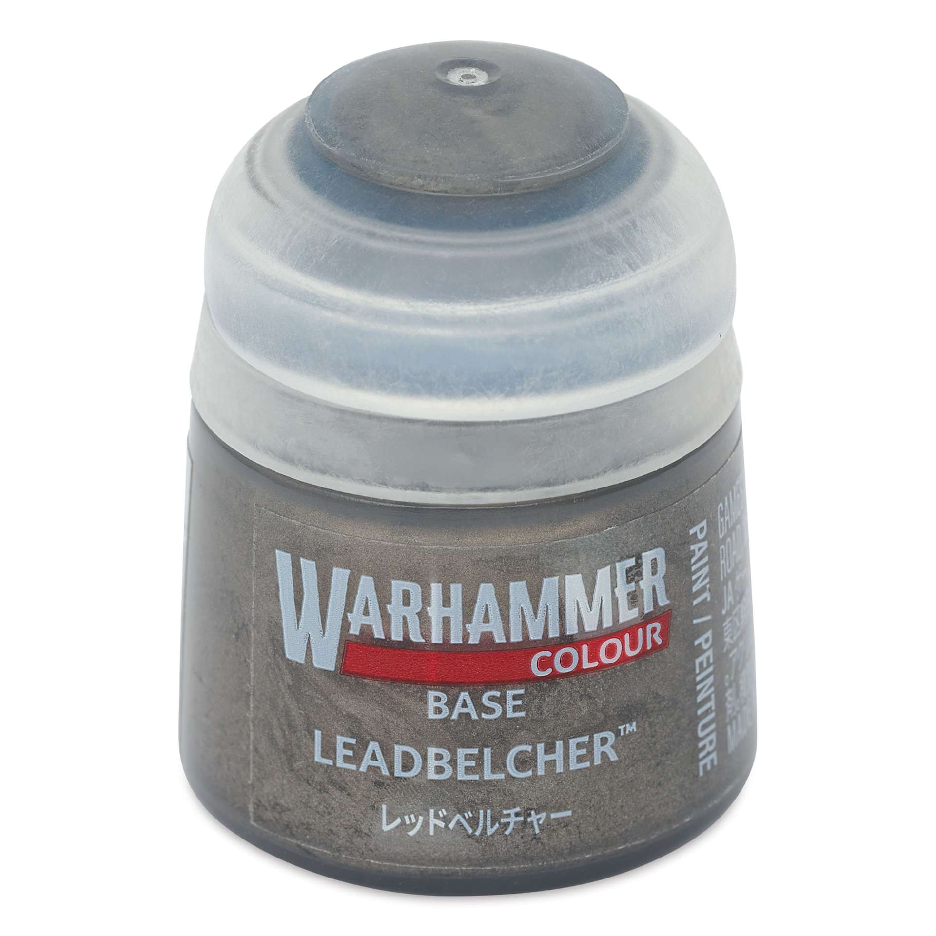 Warhammer Base Acrylic Paint - Leadbelcher, 12 ml jar