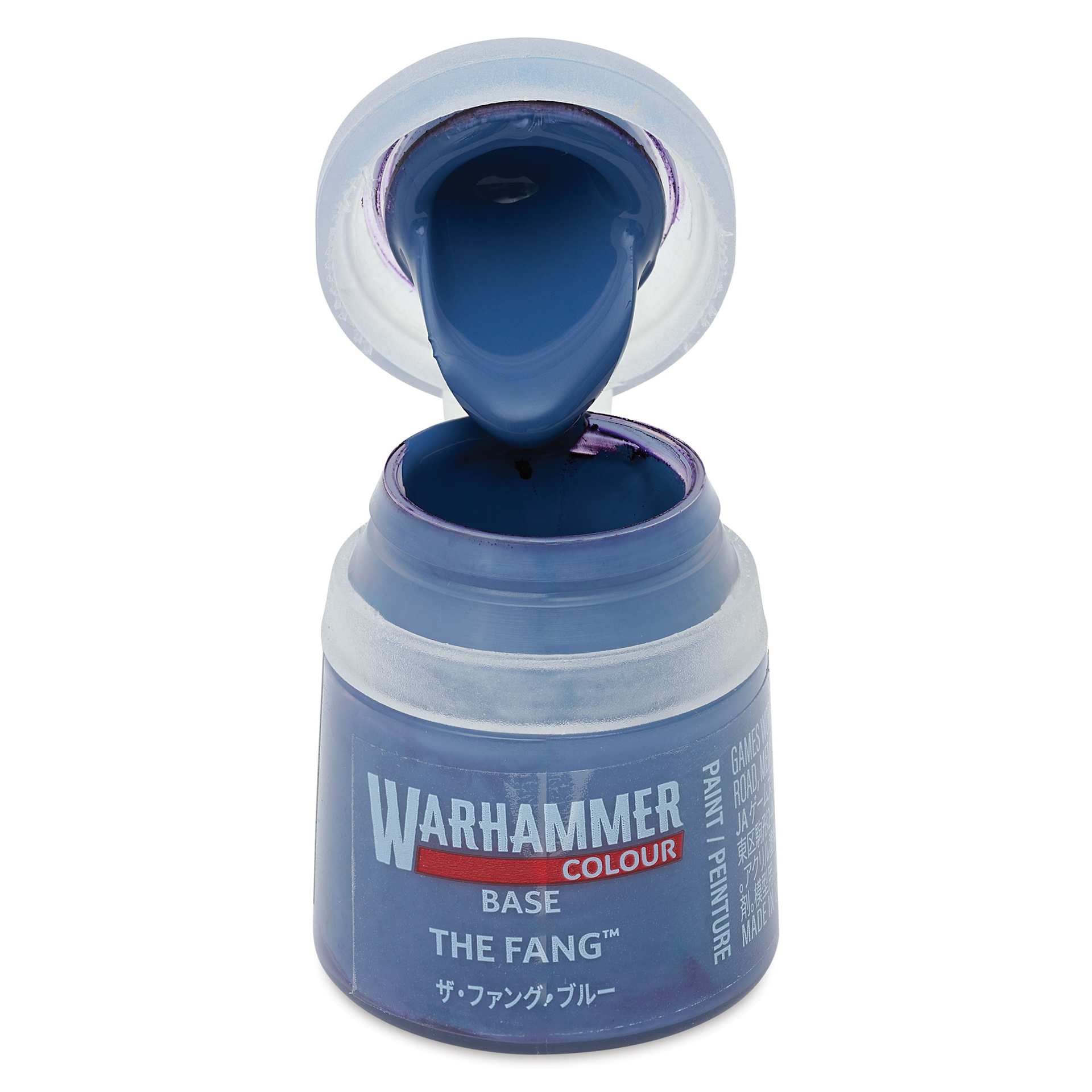 Warhammer Base Acrylic Paint - The Fang, 12 ml jar open