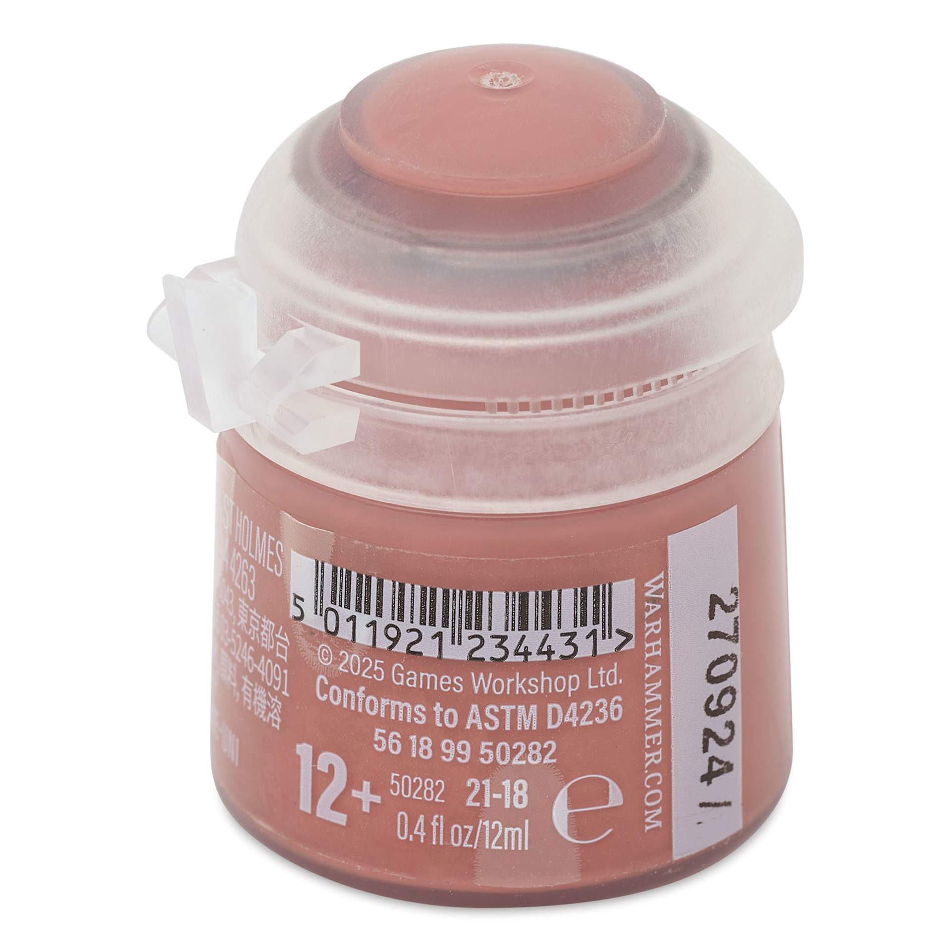 Warhammer Base Acrylic Paint - Bugman's Glow, 12 ml jar